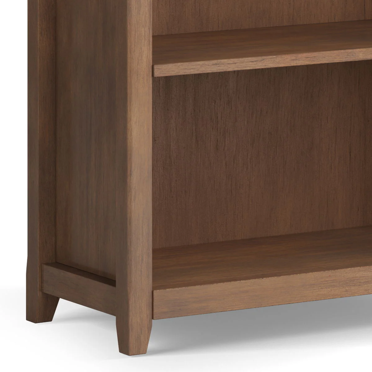 Amherst - 5 Shelf Bookcase - Rustic Natural Aged Brown - Image 3