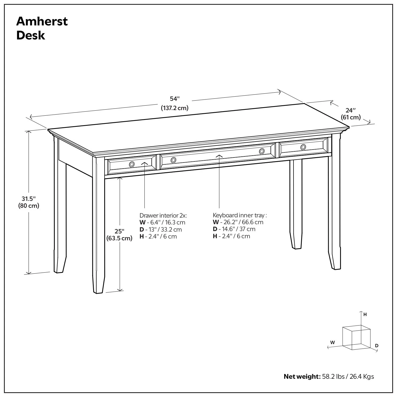 Amherst - Desk - Hickory Brown - Image 3