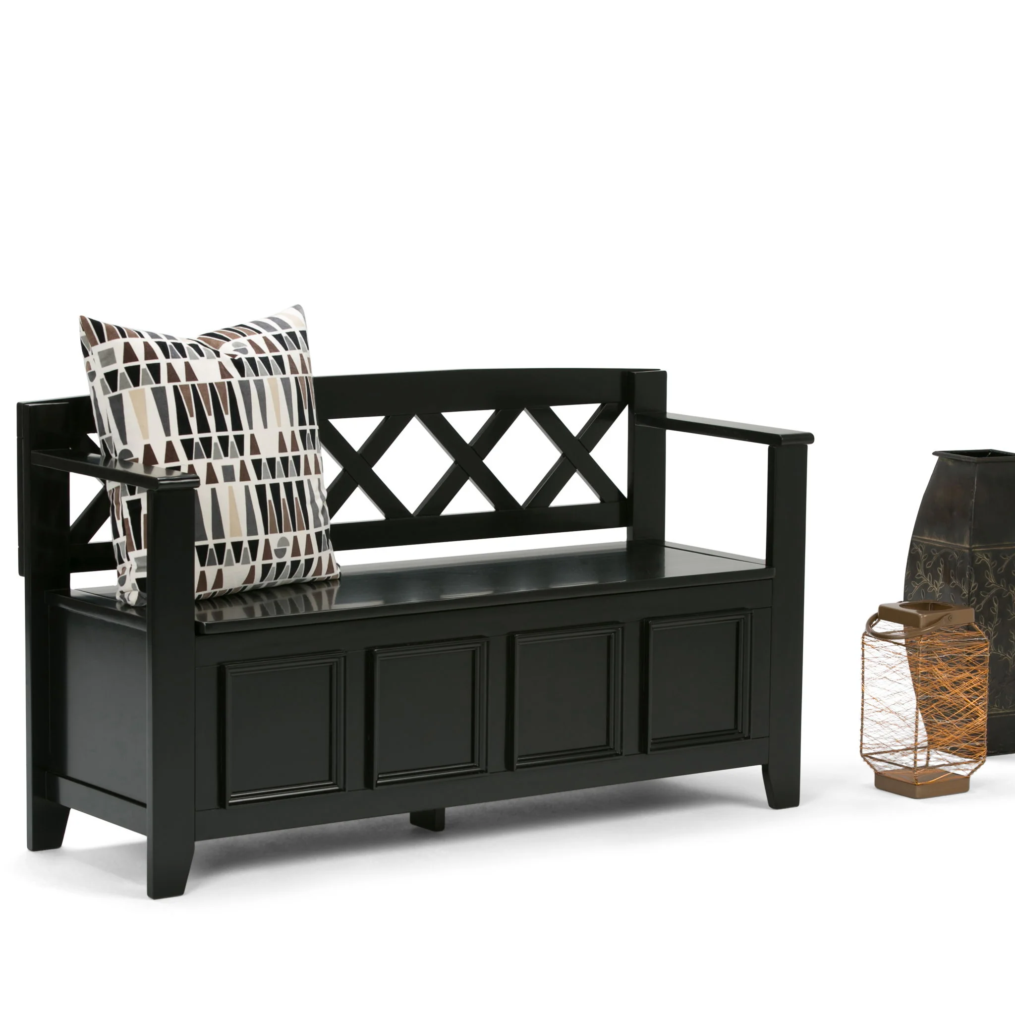 Amherst - Handcrafted Entryway Storage Bench - Image 73