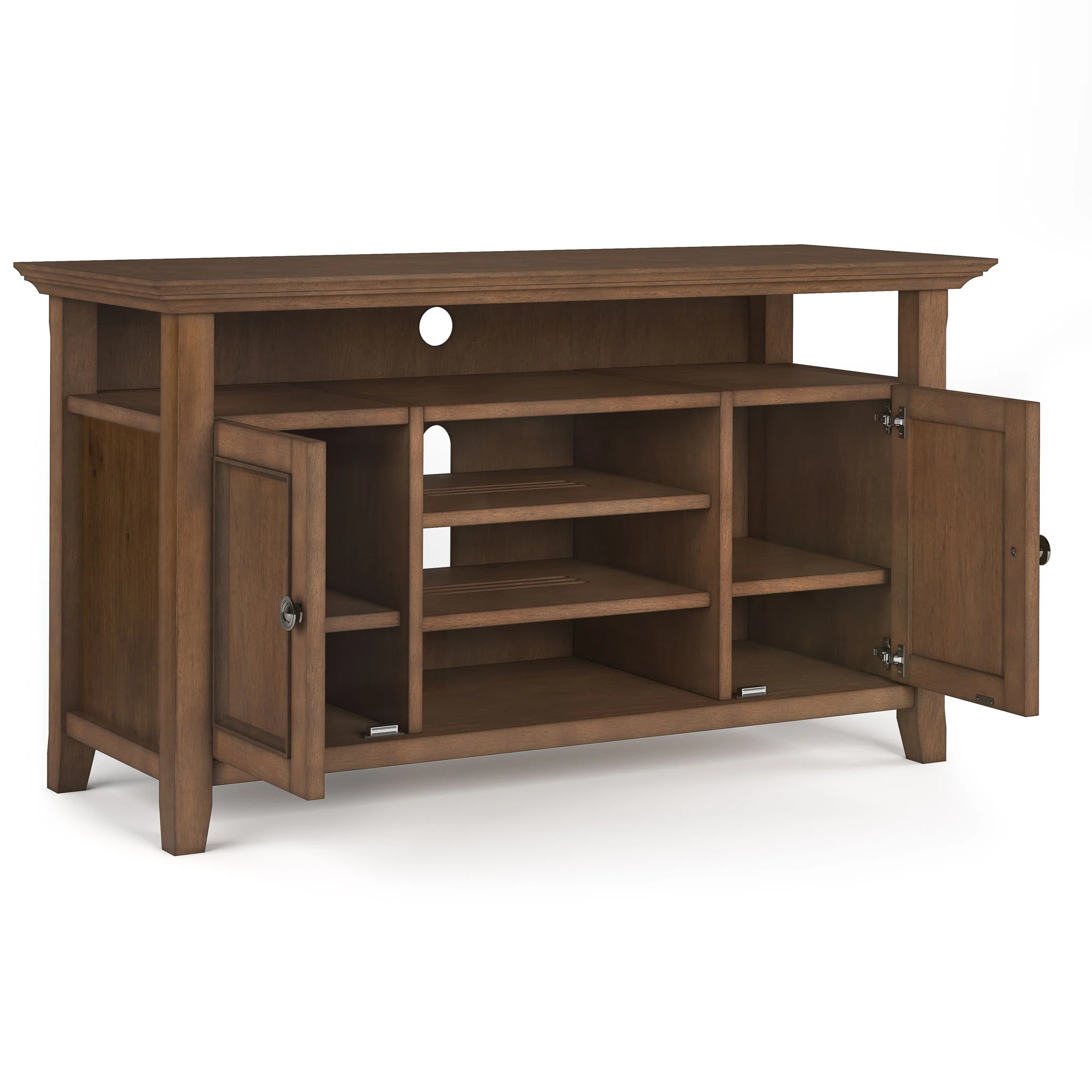 Amherst - TV Media Stand - Rustic Natural Aged Brown - Image 5