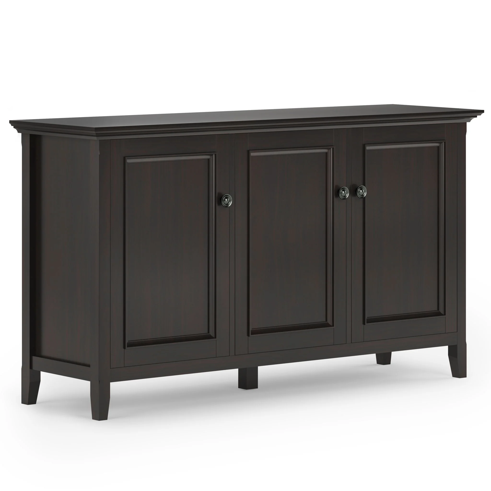 Amherst - Wide 3 Door Storage Cabinet - Hickory Brown - Image 4