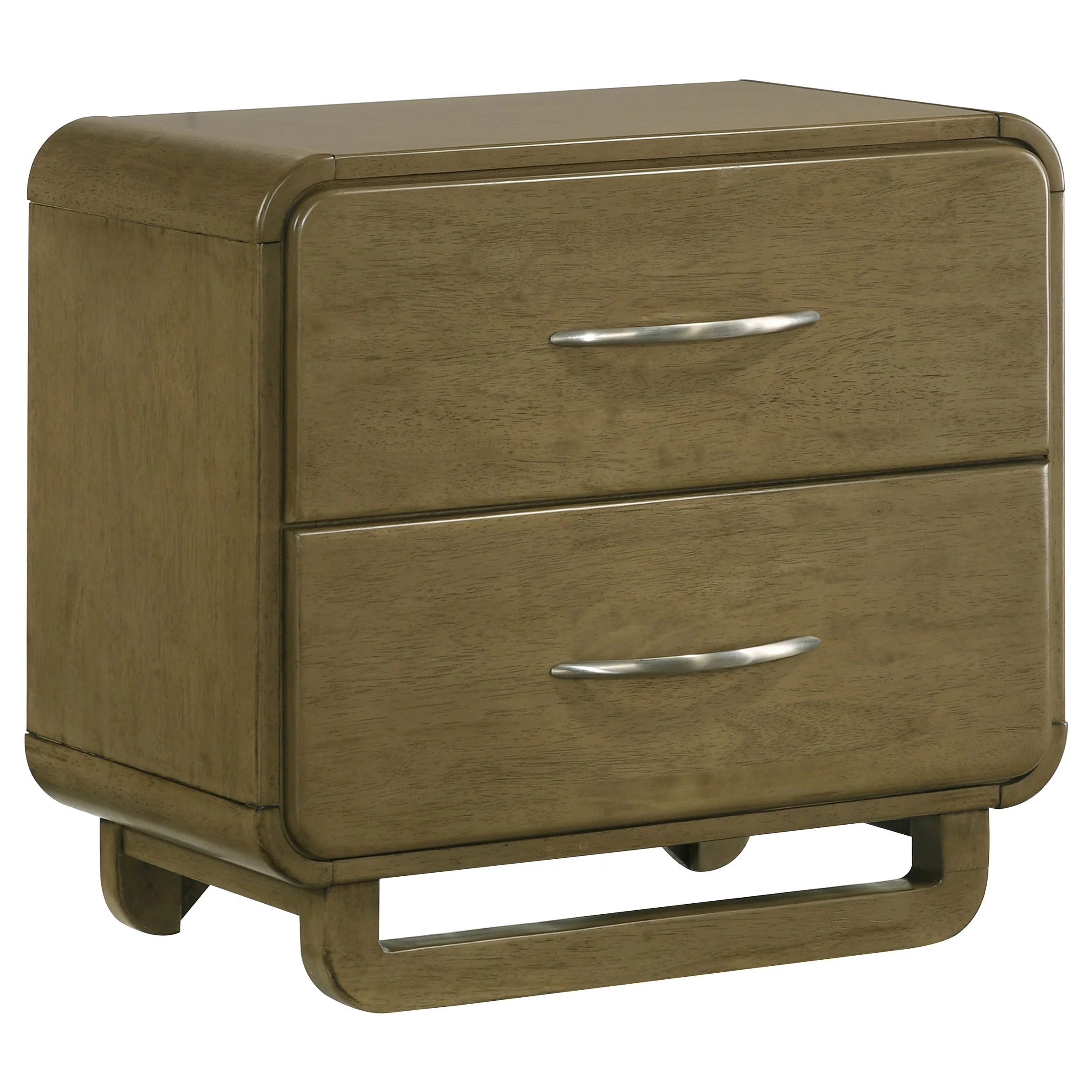 Amsbury - 2-Drawer Nightstand Bedside Table - Nutmeg - Image 16
