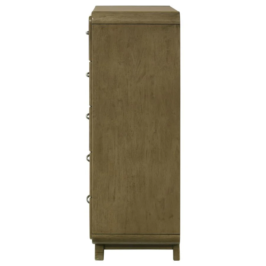 Amsbury - 5-Drawer Chest Of Drawers - Nutmeg - Image 5