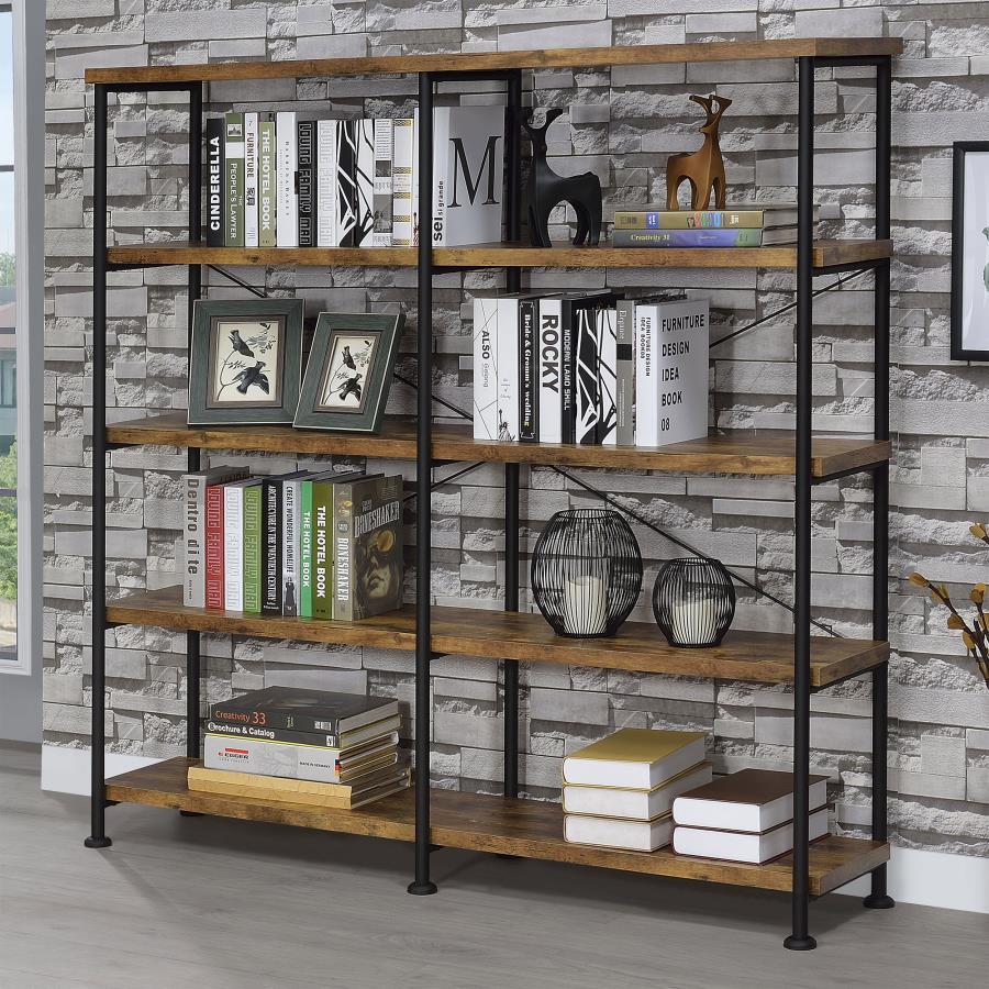 Analiese - 4-Shelf Double Bookshelf - Image 3