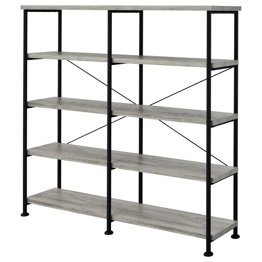 Analiese - 4-Shelf Double Bookshelf - Image 8