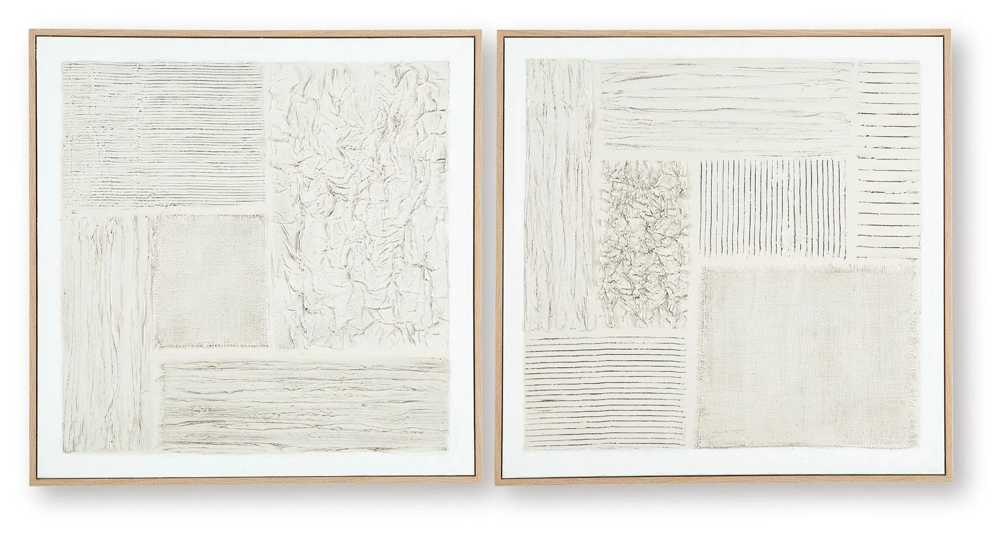 Andorfield - Wall Art Set (Set of 2) - Beige / Black / White