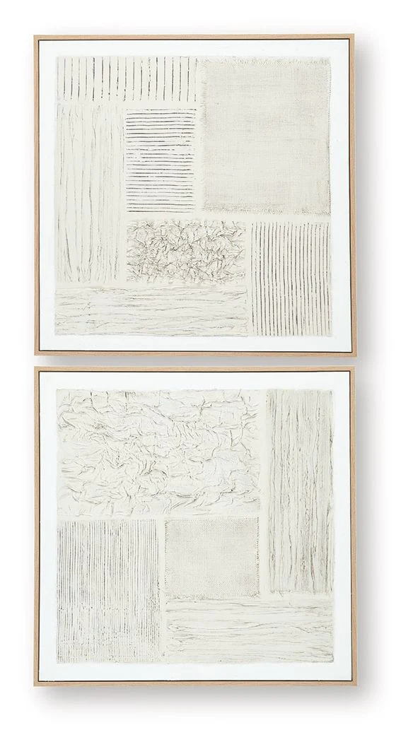Andorfield - Wall Art Set (Set of 2) - Beige / Black / White - Image 5