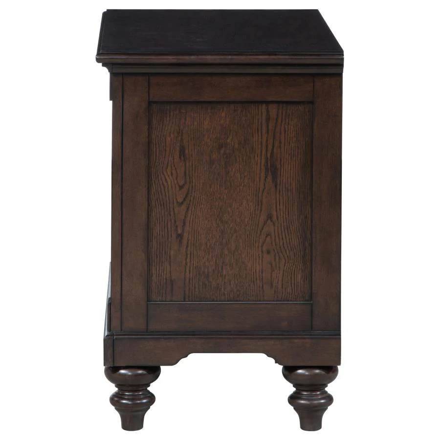 Andover - 1-Drawer Nightstand Bedside Table - Dark Oak - Image 5