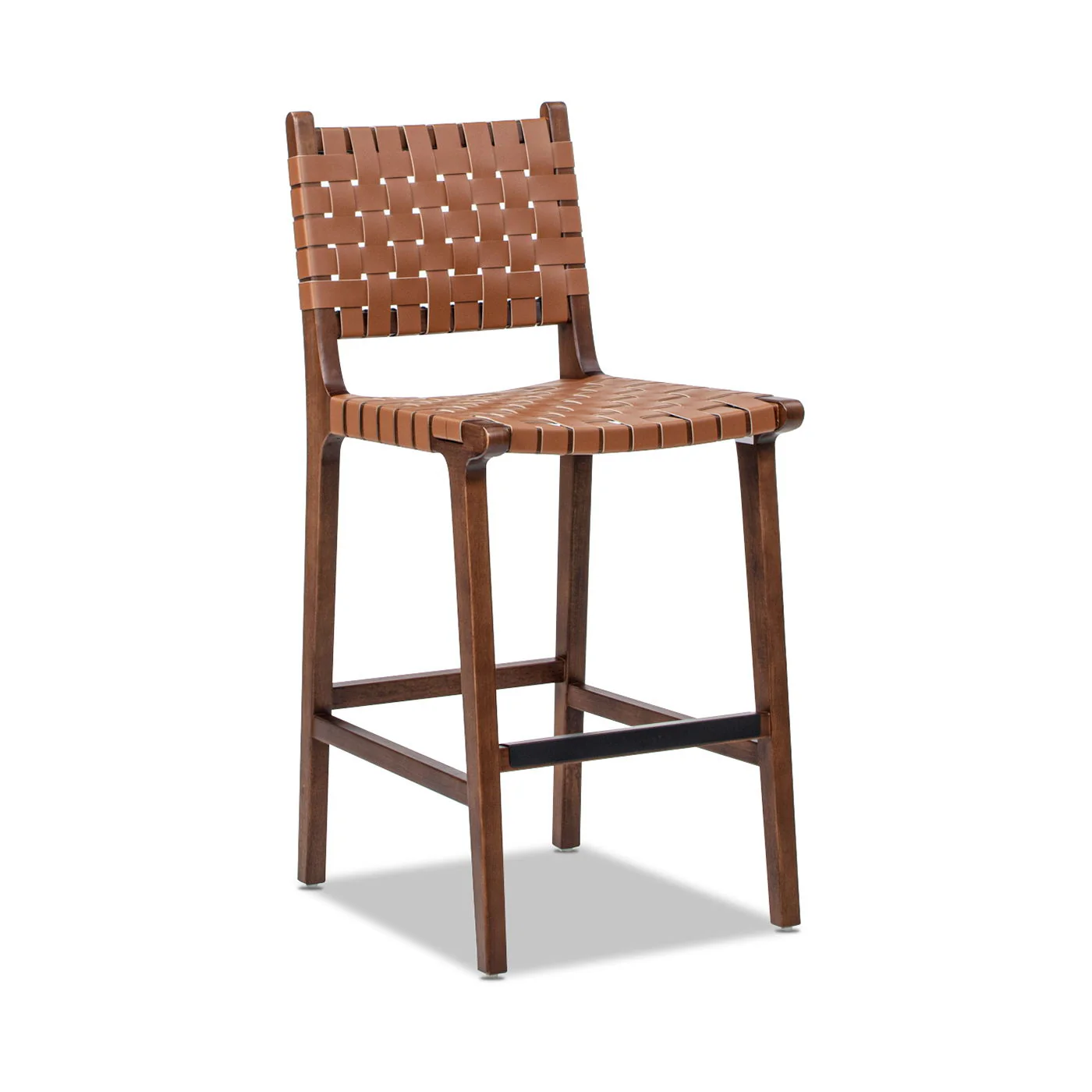 Andre - Counter Stool With Back - Pecan Brown - Image 5