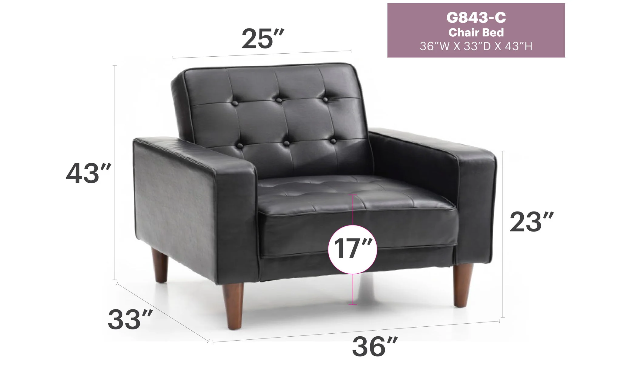 Andrews - Chair Bed - Image 3