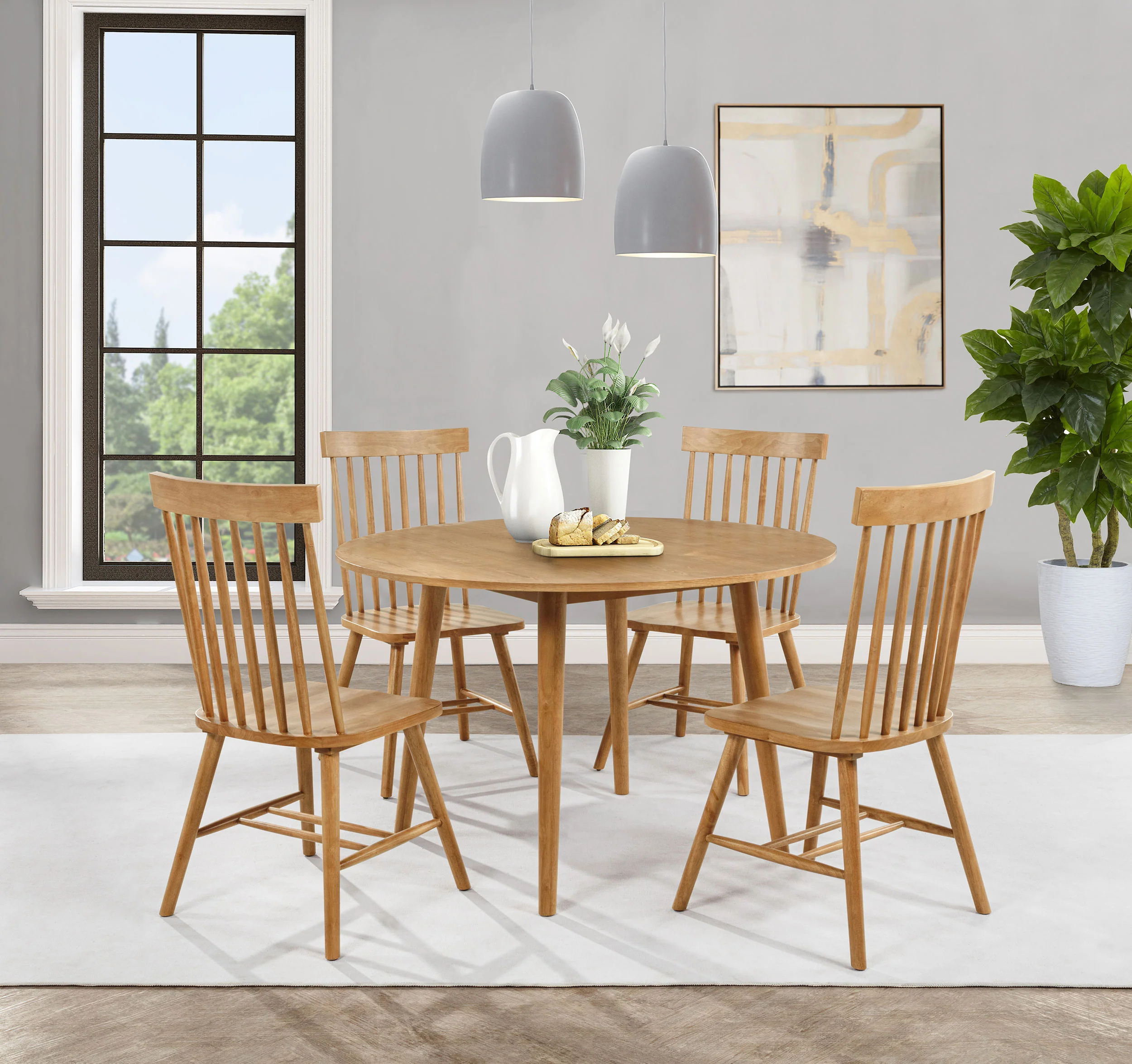 Andrews - Round Dining Table Set - Image 36