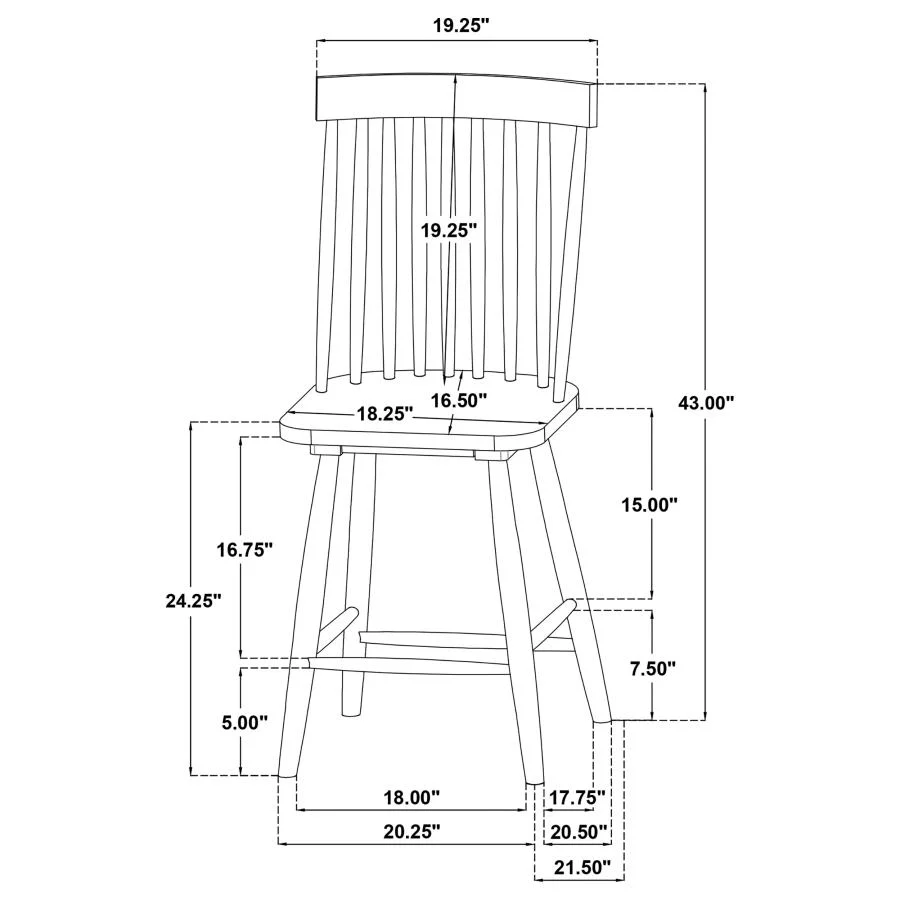 Andrews - Windsor Counter Height Dining Side Chair (Set of 2) - Image 36