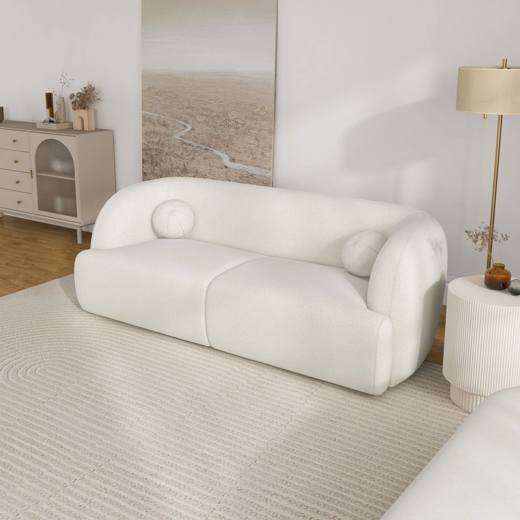 Anna - French Boucle Sofa - Image 7