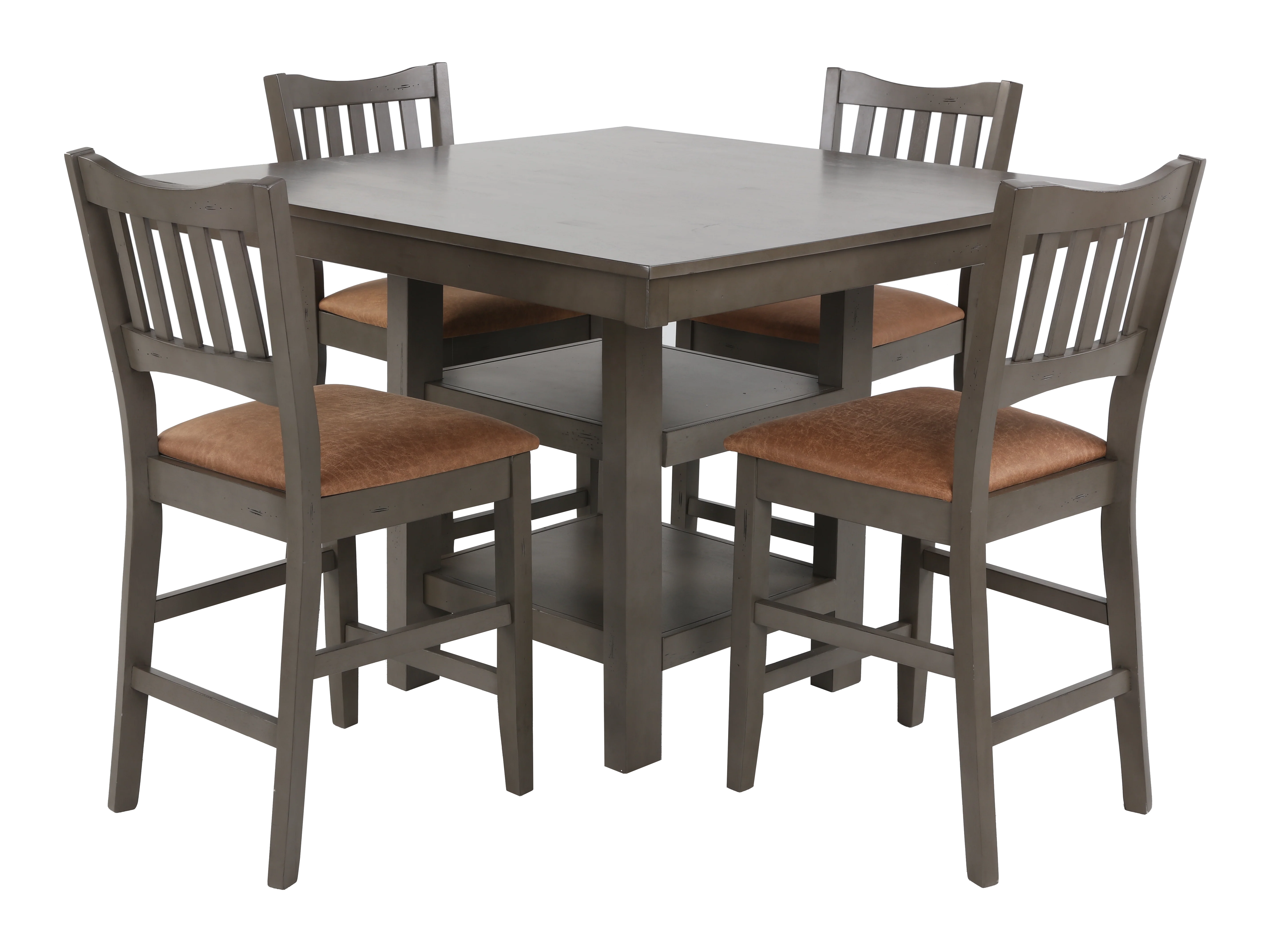 Anna Grey 5-Piece Counter Height Dining Set - Image 2