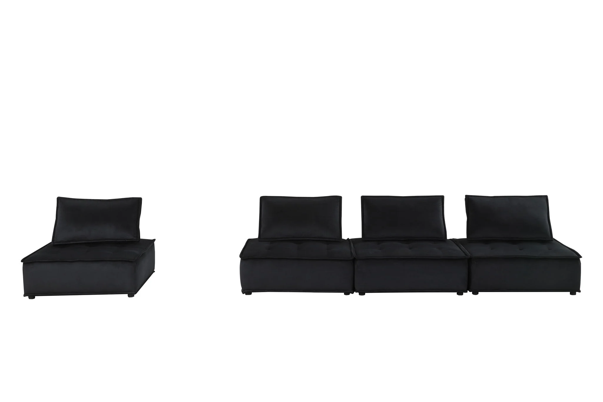 Anna - Stylish Sectional Sofa Ottoman - Image 15