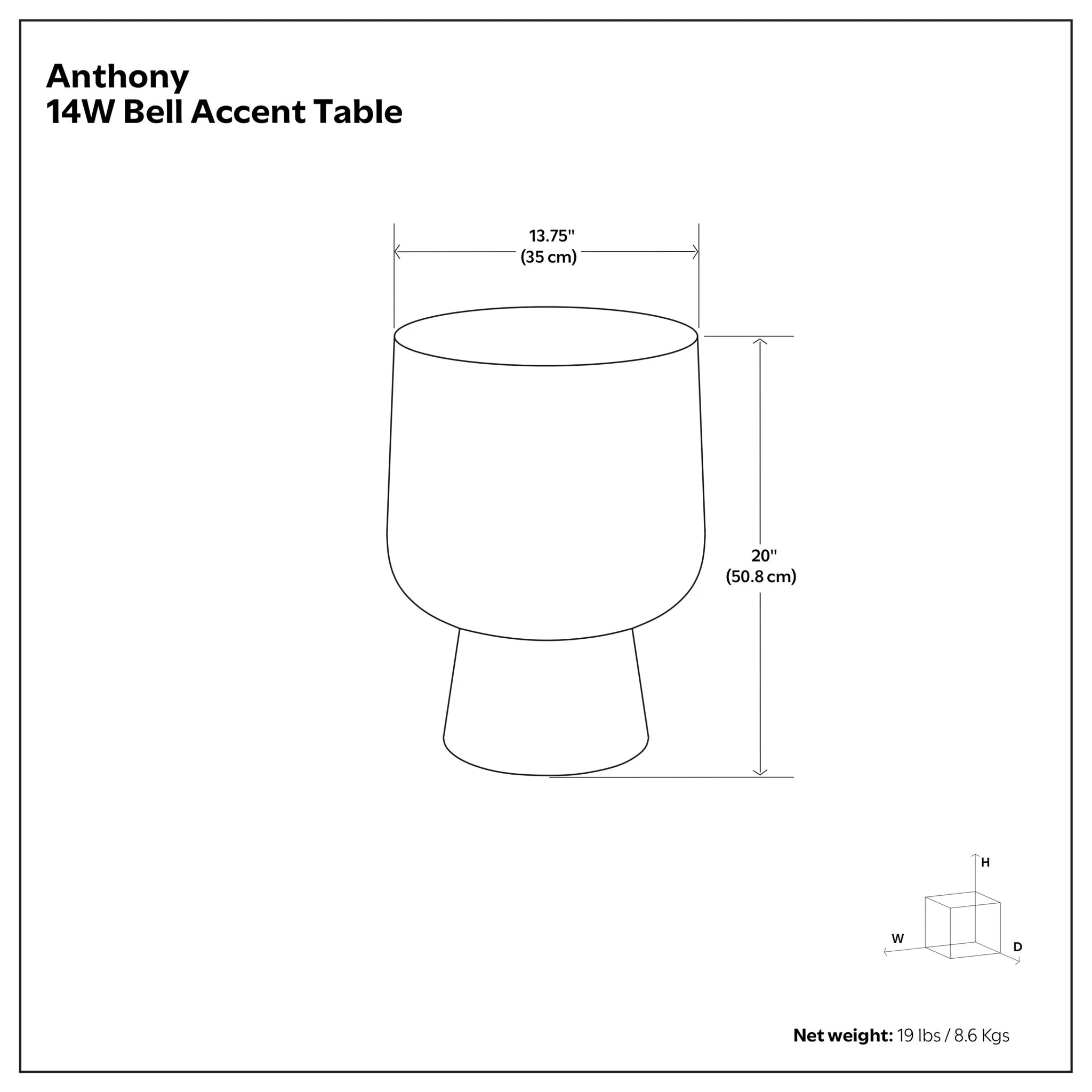 Anthony - Cast Aluminum Side Table - Bronze - Image 8