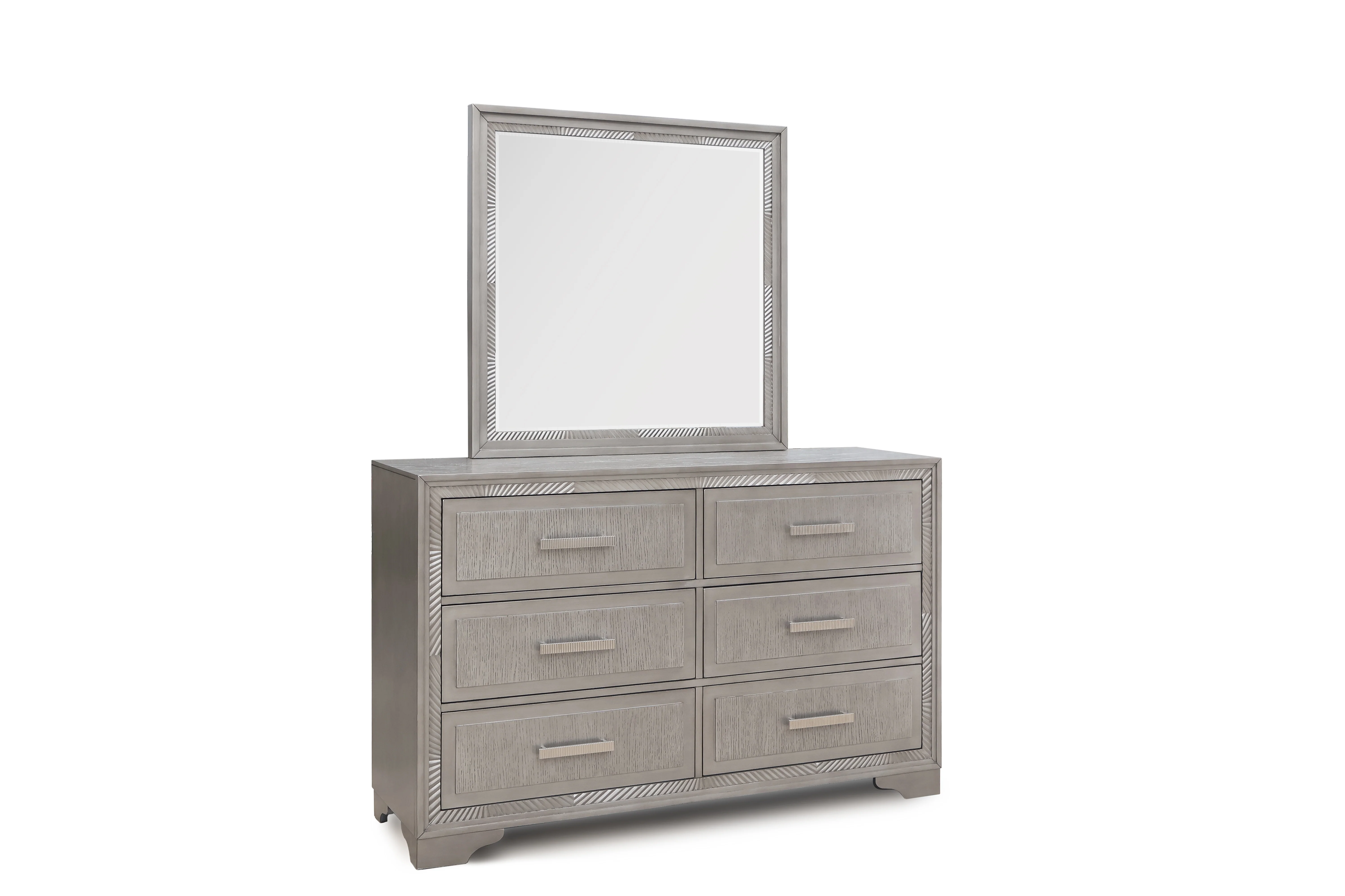 Antique Grey Decorative Tile 6 Piece Bedroom Set - Image 9