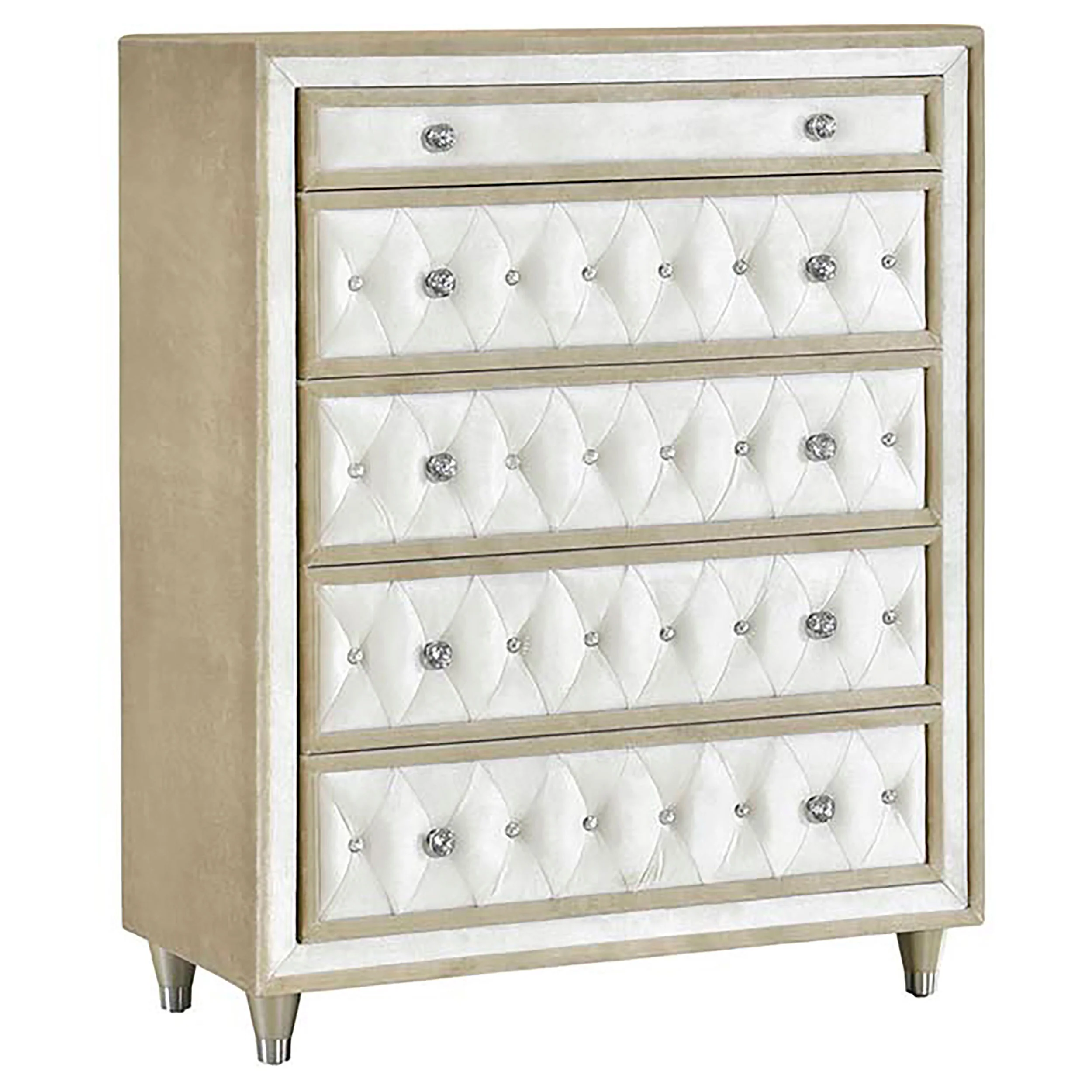 Antonella 5-piece Eastern King Bedroom Set Ivory - Image 31