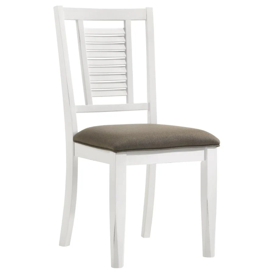 Appleton Wood Dining Side Chair Distressed White (Set of 2) - Image 2