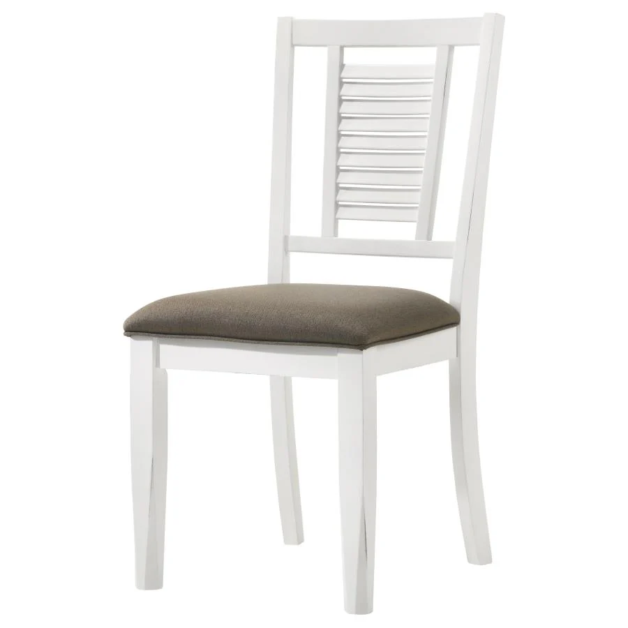 Appleton Wood Dining Side Chair Distressed White (Set of 2) - Image 4