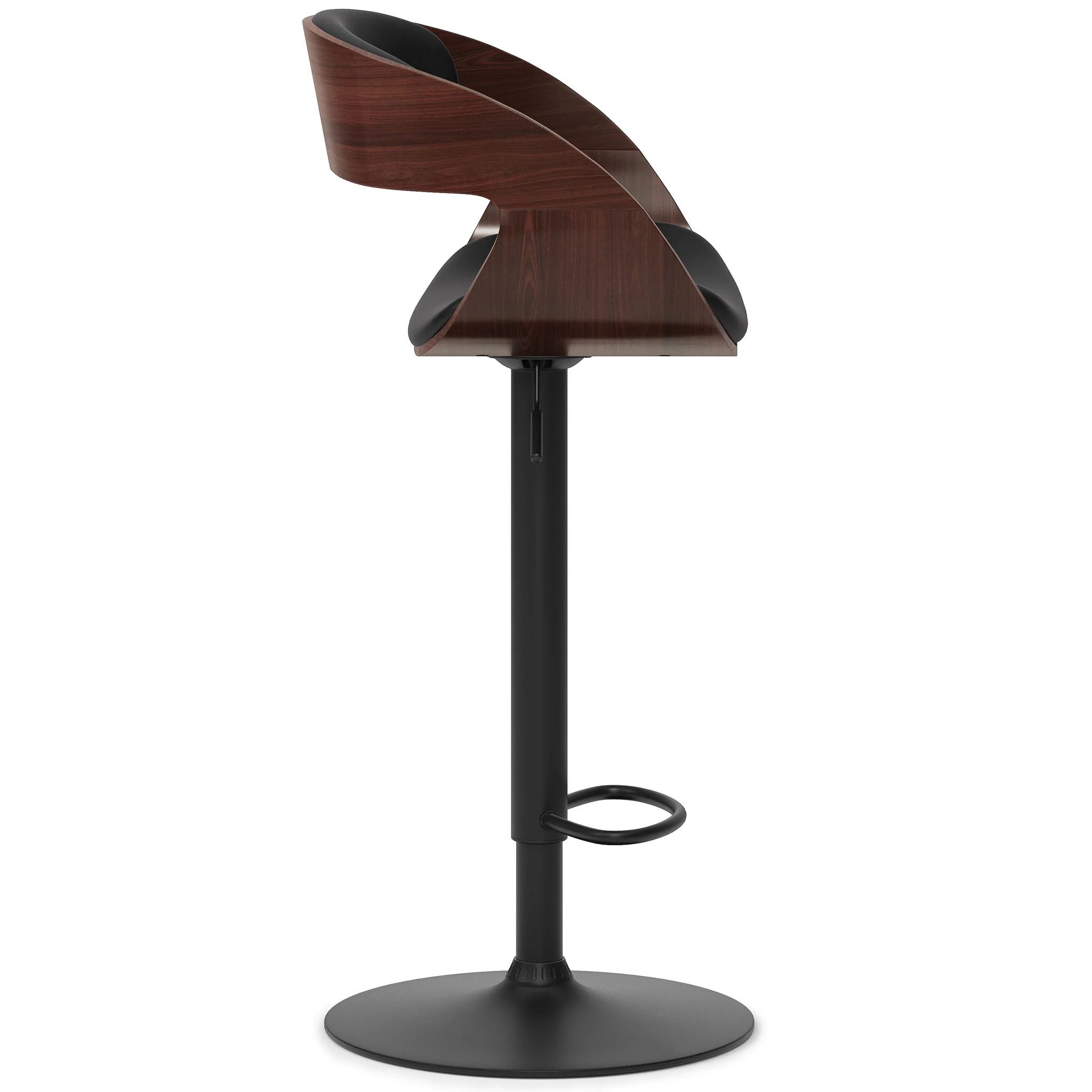 Archer - Adjustable Swivel Bar Stool - Black - Image 4