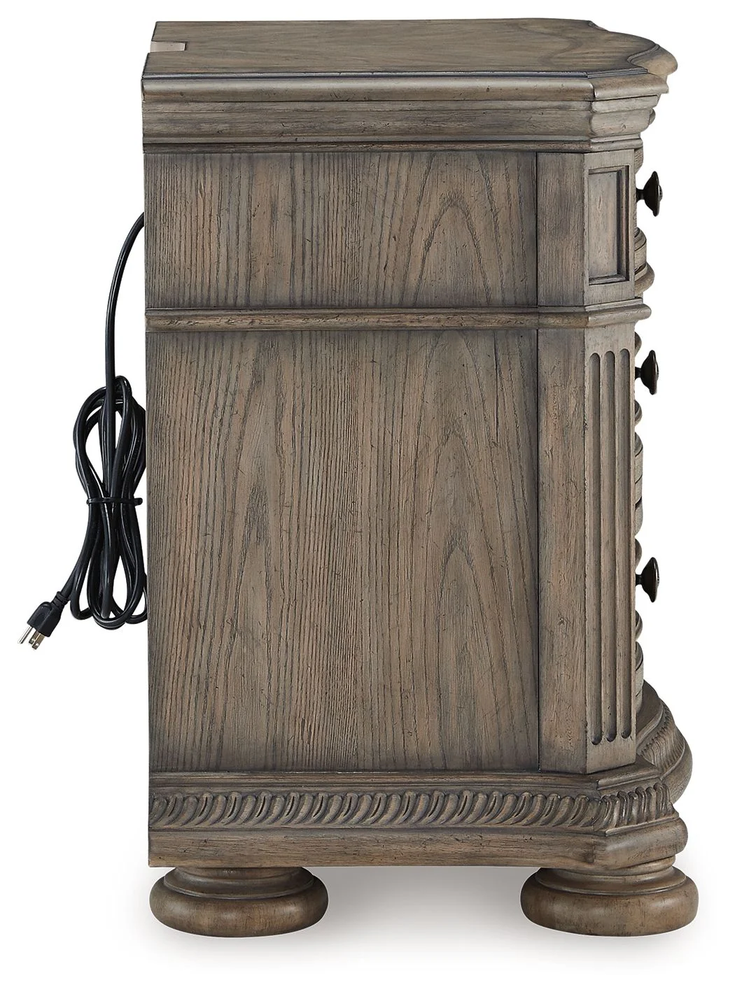 Ardenfield - Three Drawer Night Stand - Light Brown - Image 7