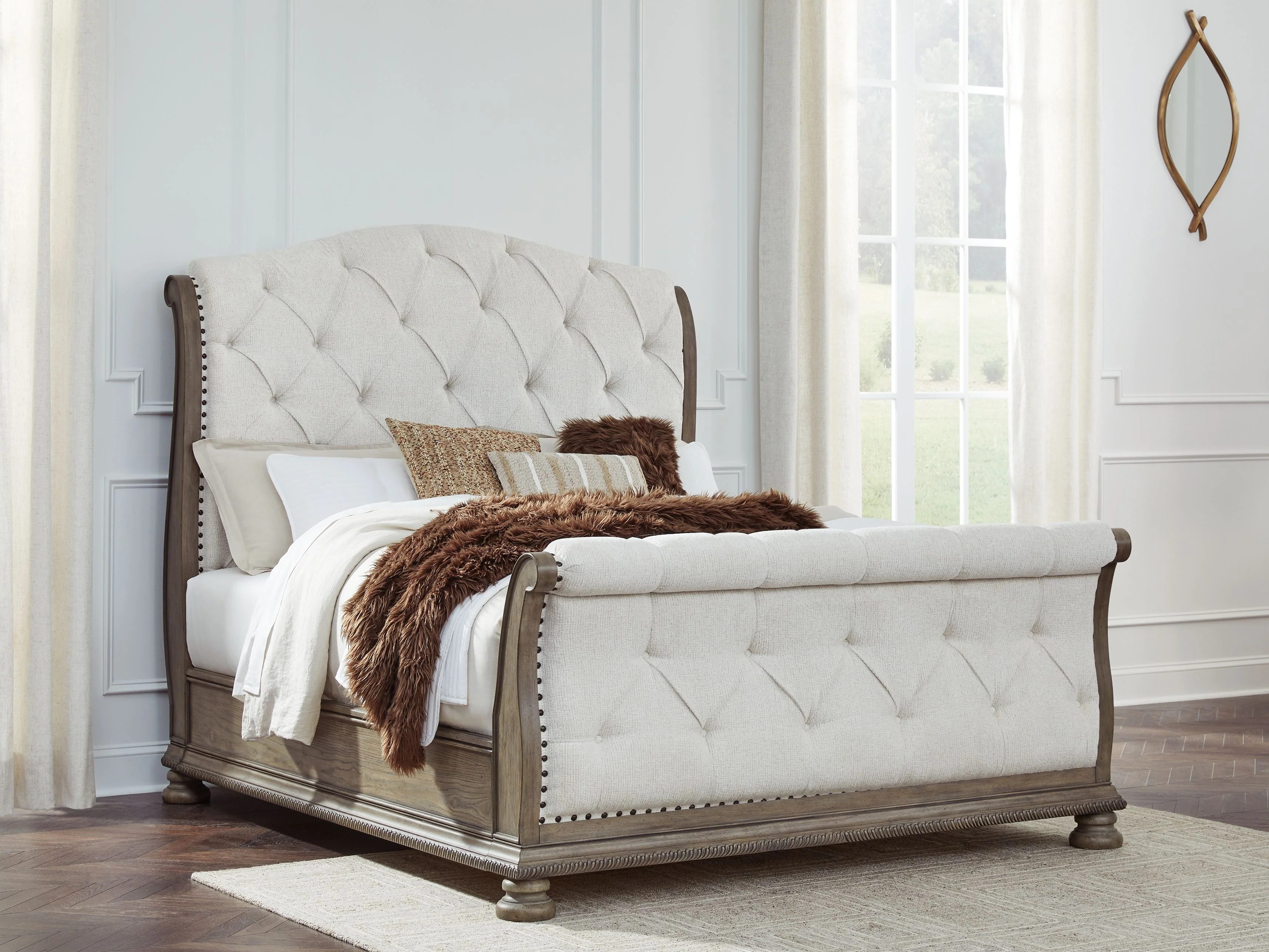 Ardenfield - Upholstered Sleigh Bed - Image 3