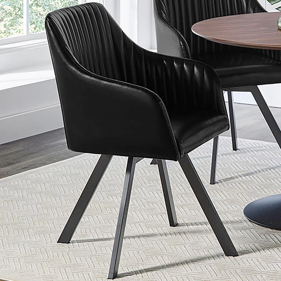 Arika - Upholstered Swivel Dining Arm Chair - Image 2
