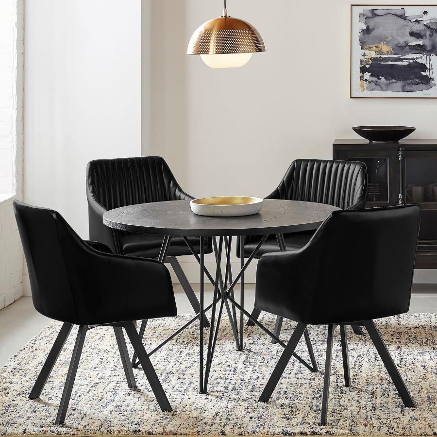 Arika - Upholstered Swivel Dining Arm Chair - Image 7