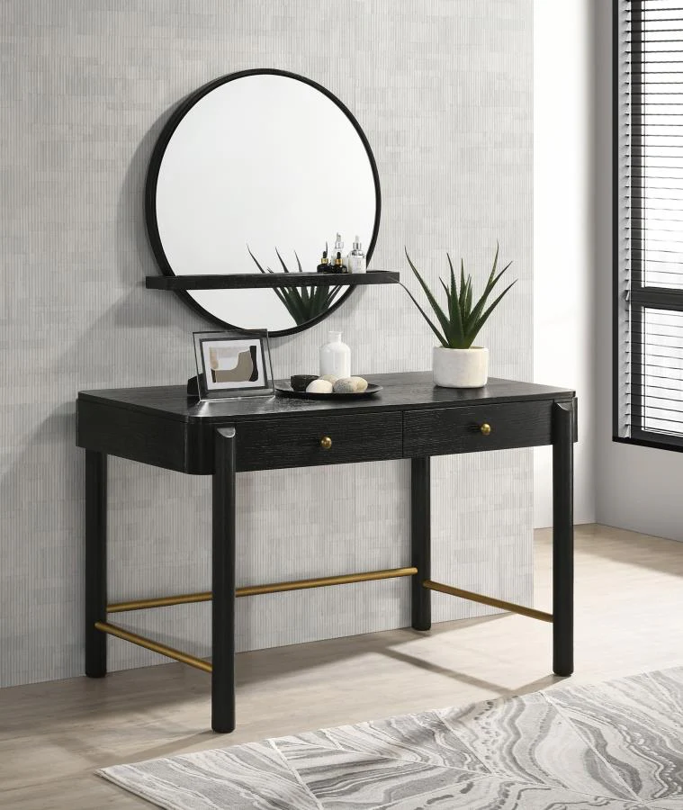 Arini - 2-Drawer Vanity Desk Makeup Table - Image 24