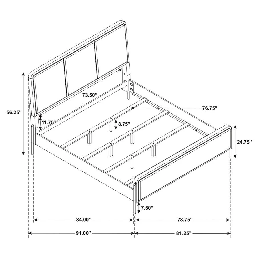 Arini  Bedroom Set Sand Wash and Grey - Image 53