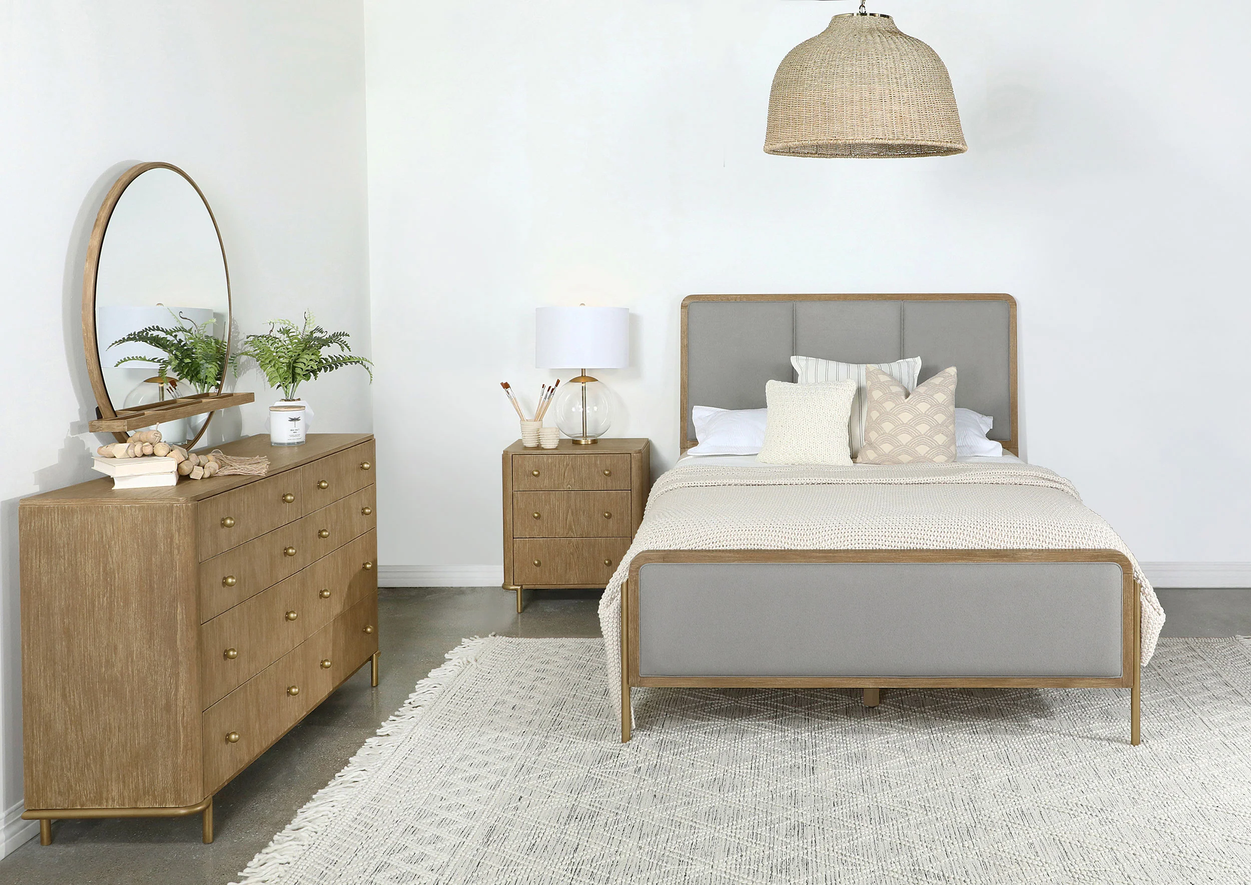 Arini  Bedroom Set Sand Wash and Grey - Image 75
