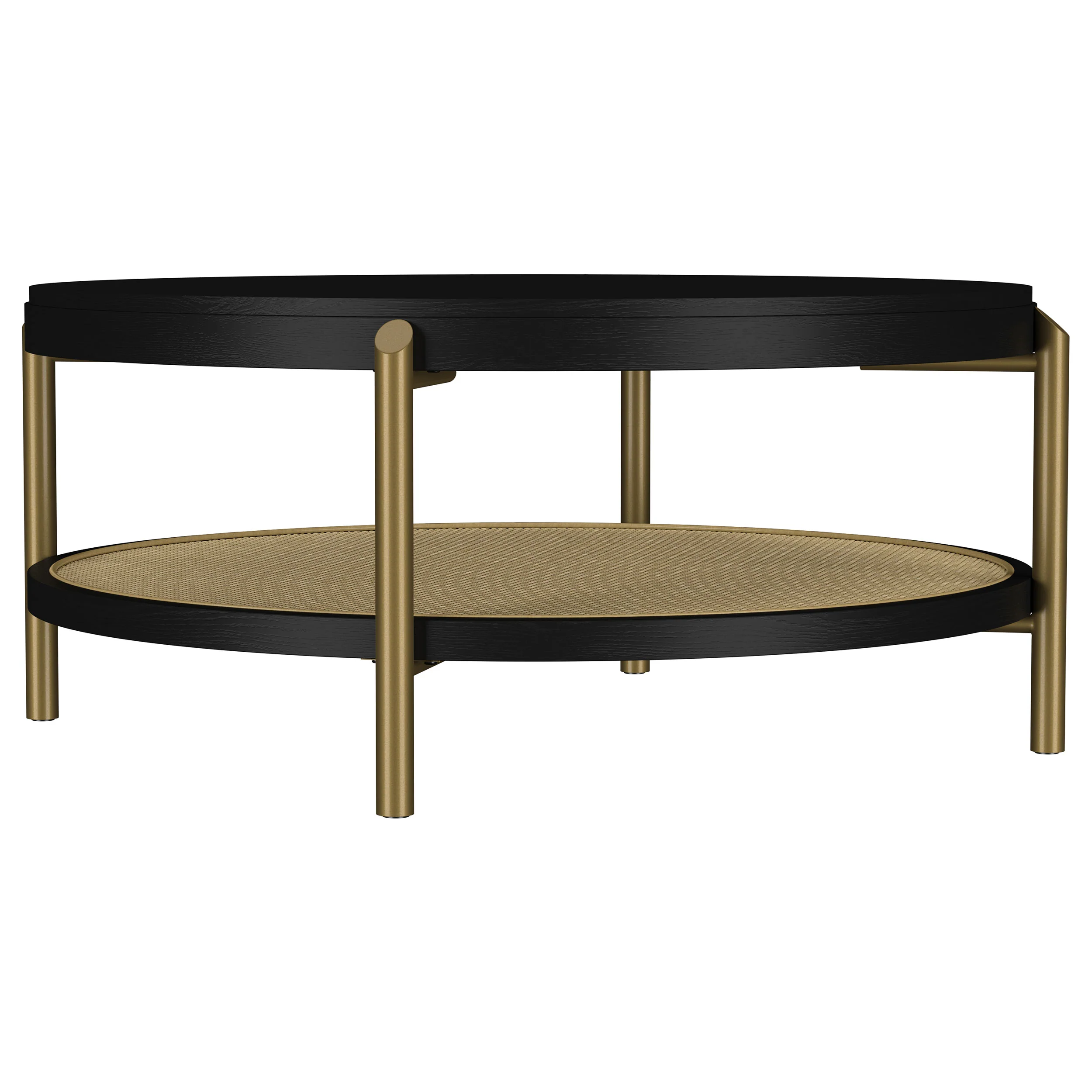 Arini - Round Coffee Table With Storage Shelf - Image 23
