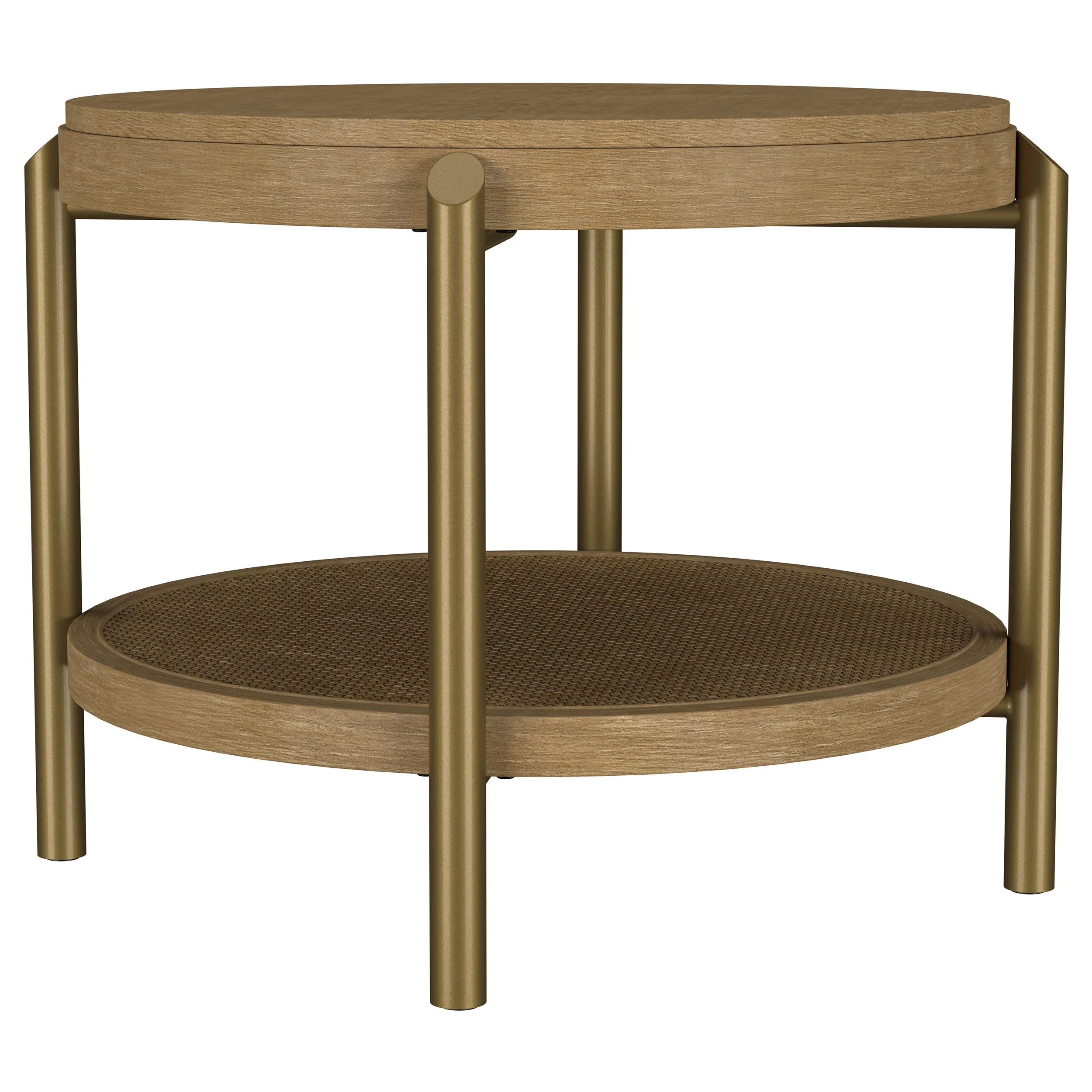 Arini - Round End Side Table With Storage Shelf - Image 23