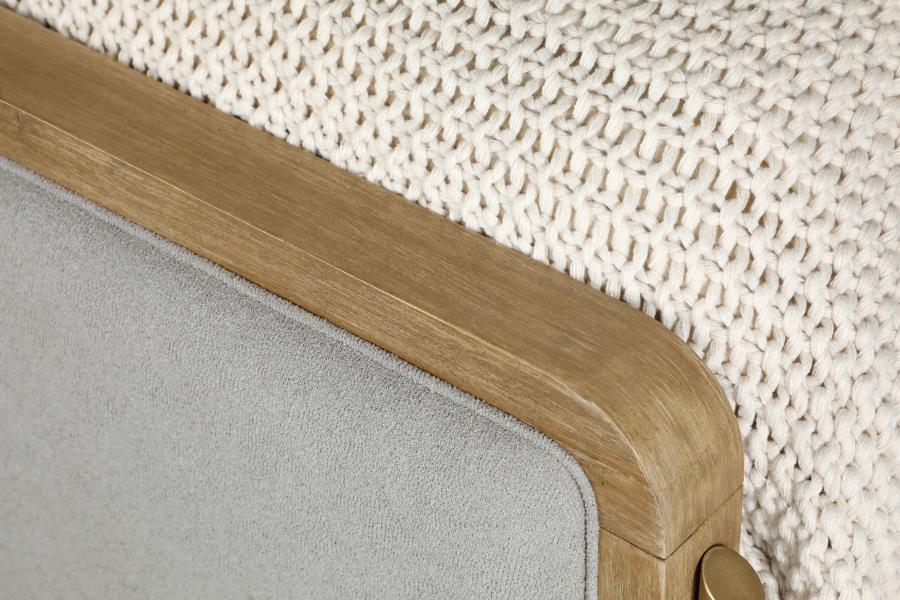 Arini Upholstered Panel Bed Sand Wash and Grey - Image 12