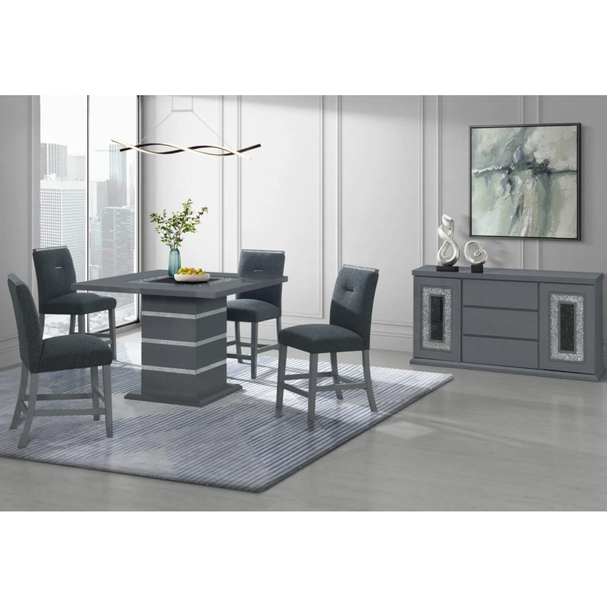 Ariya - Buffet With Clear Glass Inlay - Image 10