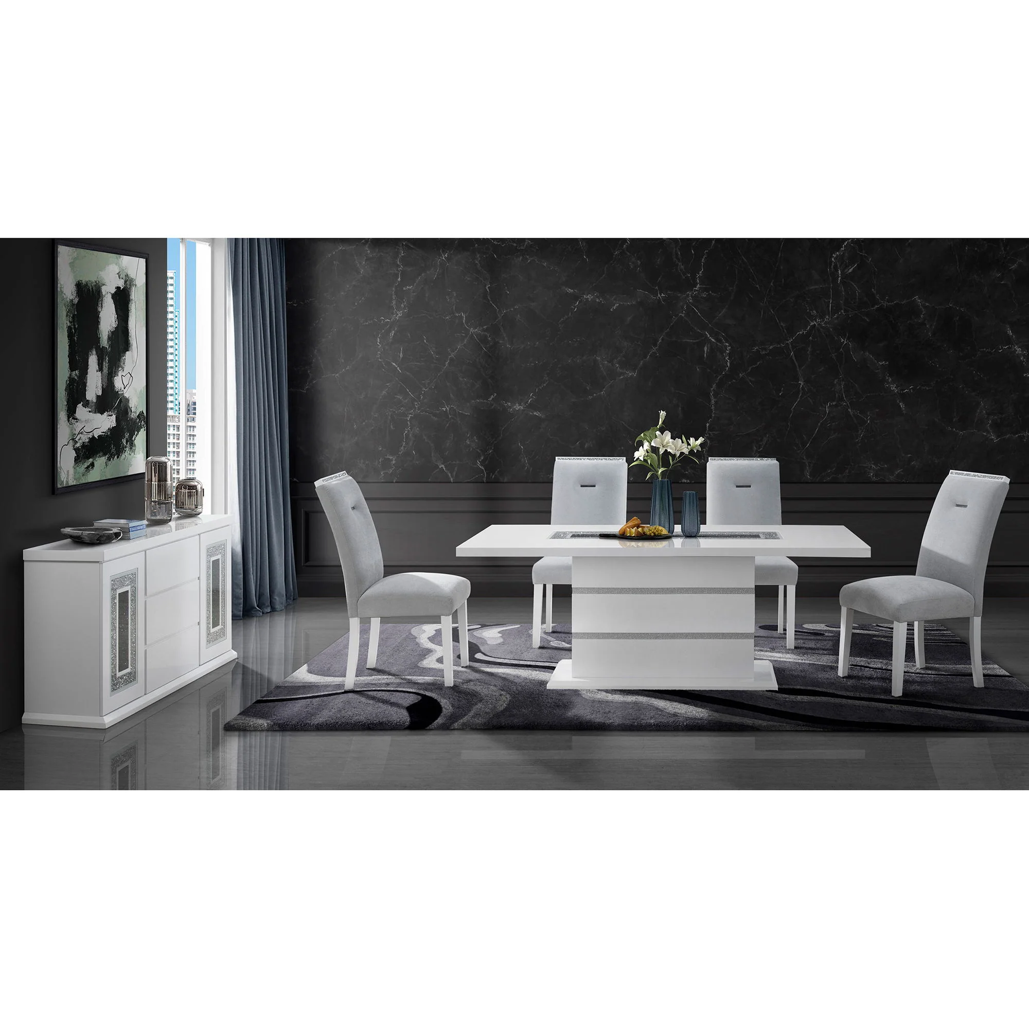 Ariya - Buffet With Clear Glass Inlay - Image 11