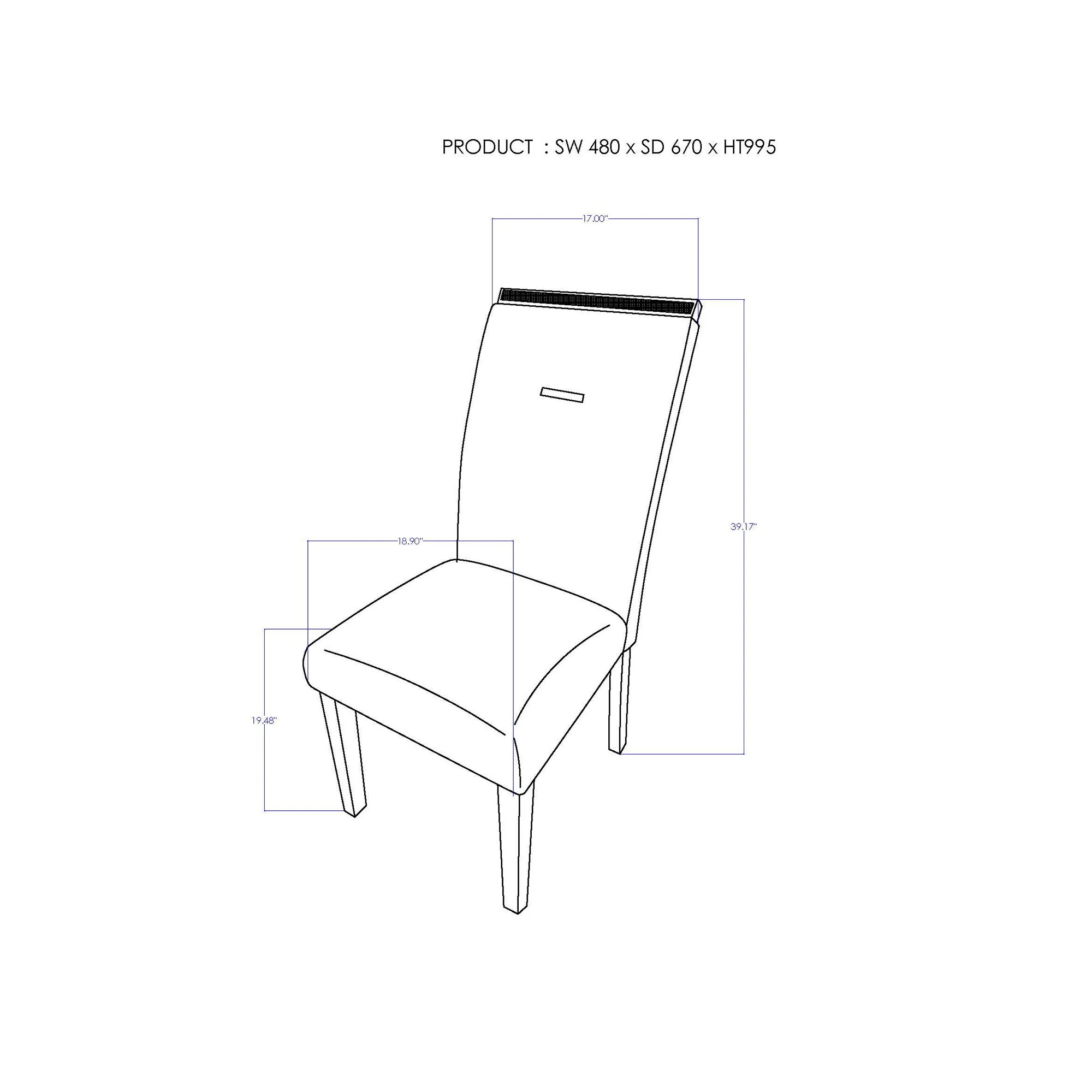 Ariya - Stylish Design Dining Chair - Image 9