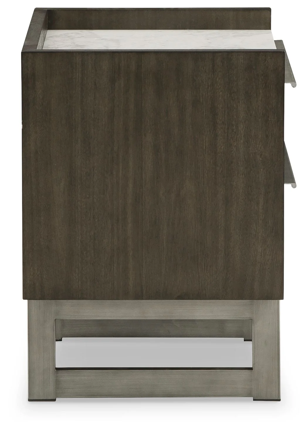 Arkenton - Two Drawer Night Stand - Grayish Brown / White - Image 5
