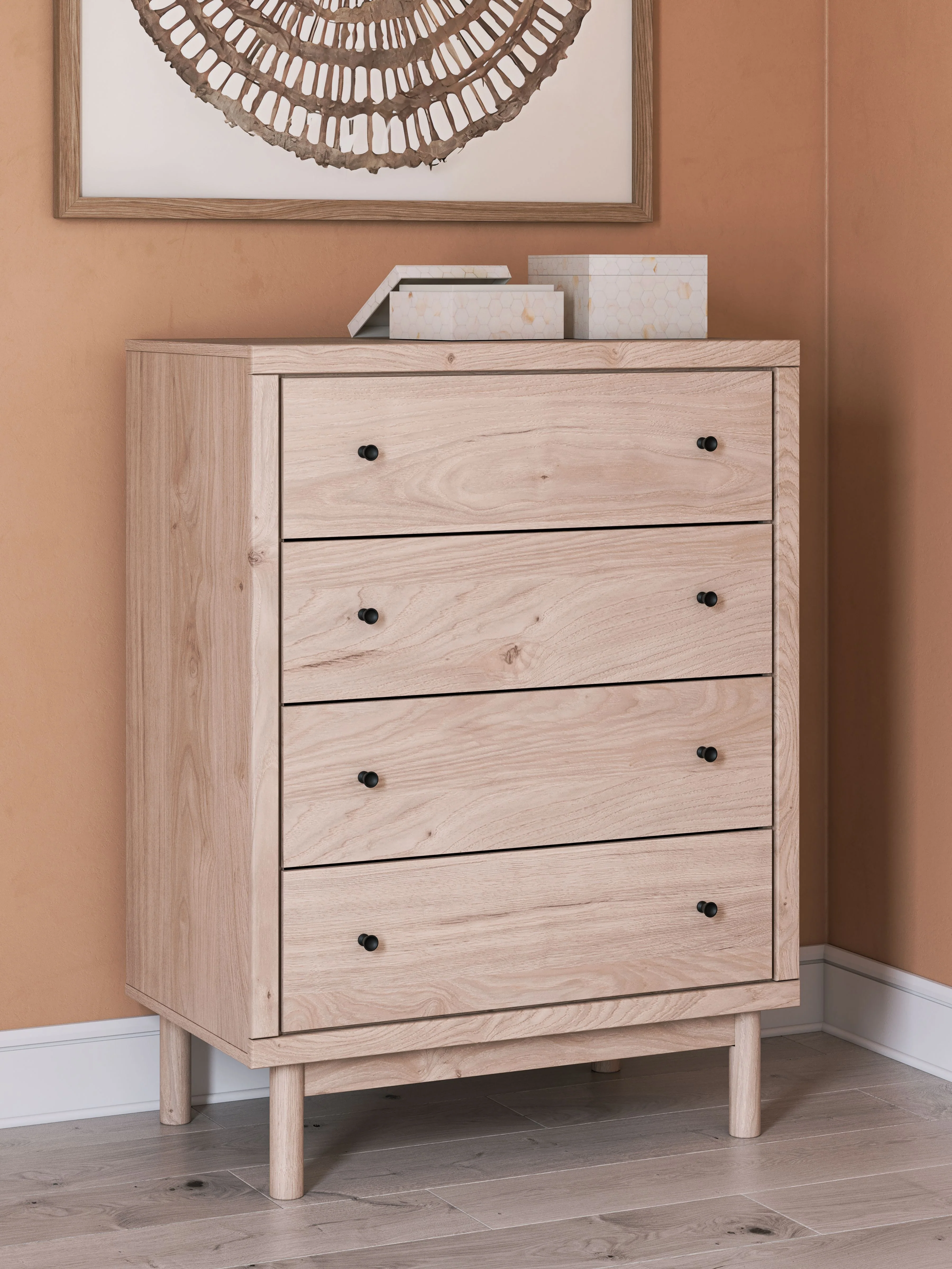 Arloster - Four Drawer Chest - Tan - Image 8