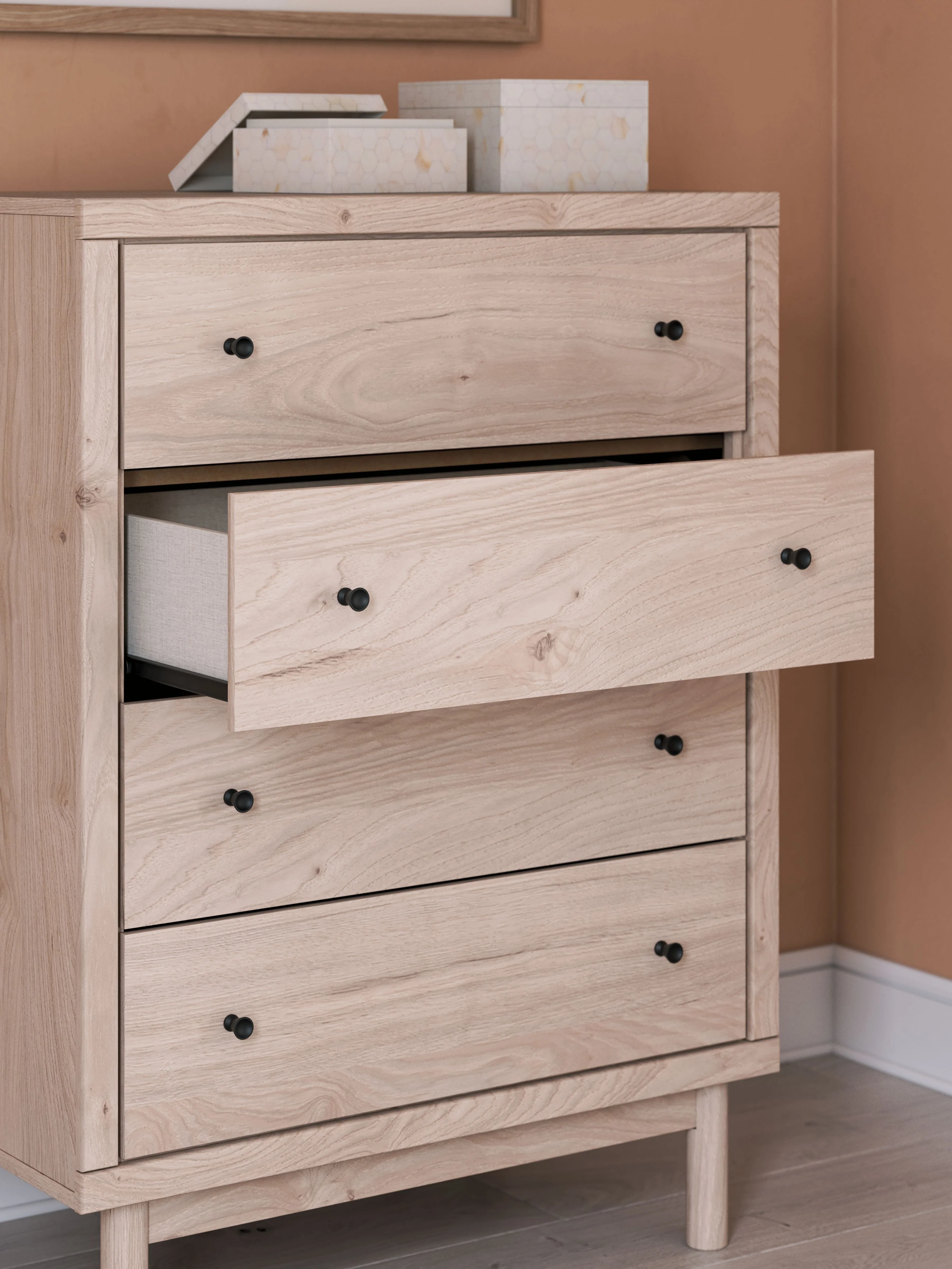 Arloster - Four Drawer Chest - Tan - Image 9