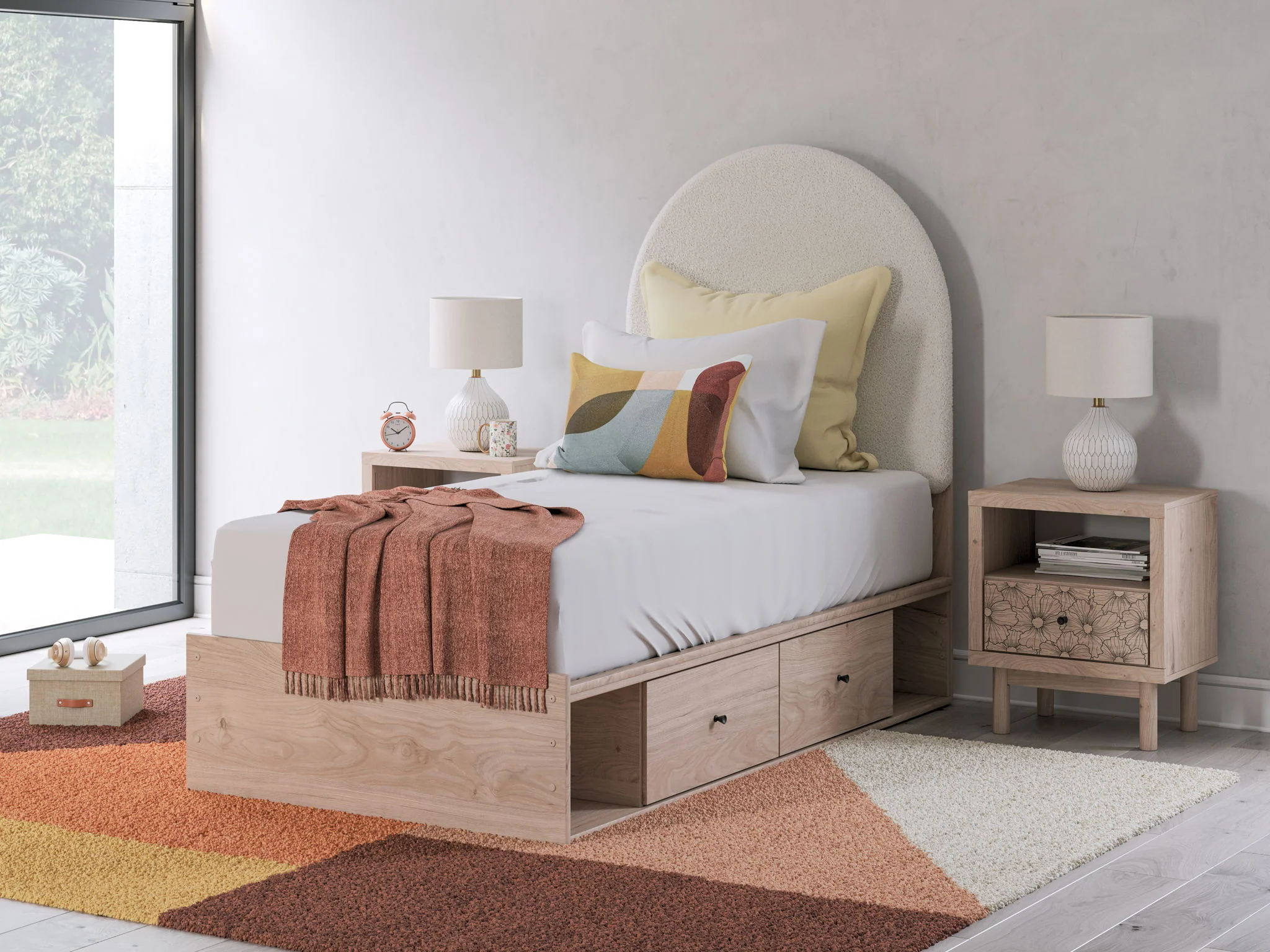 Arloster - Upholstered Panel Bed - Image 9