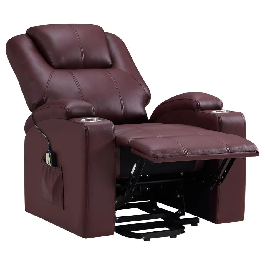 Armstrong - Upholstered Power Lift Massage Recliner - Image 29