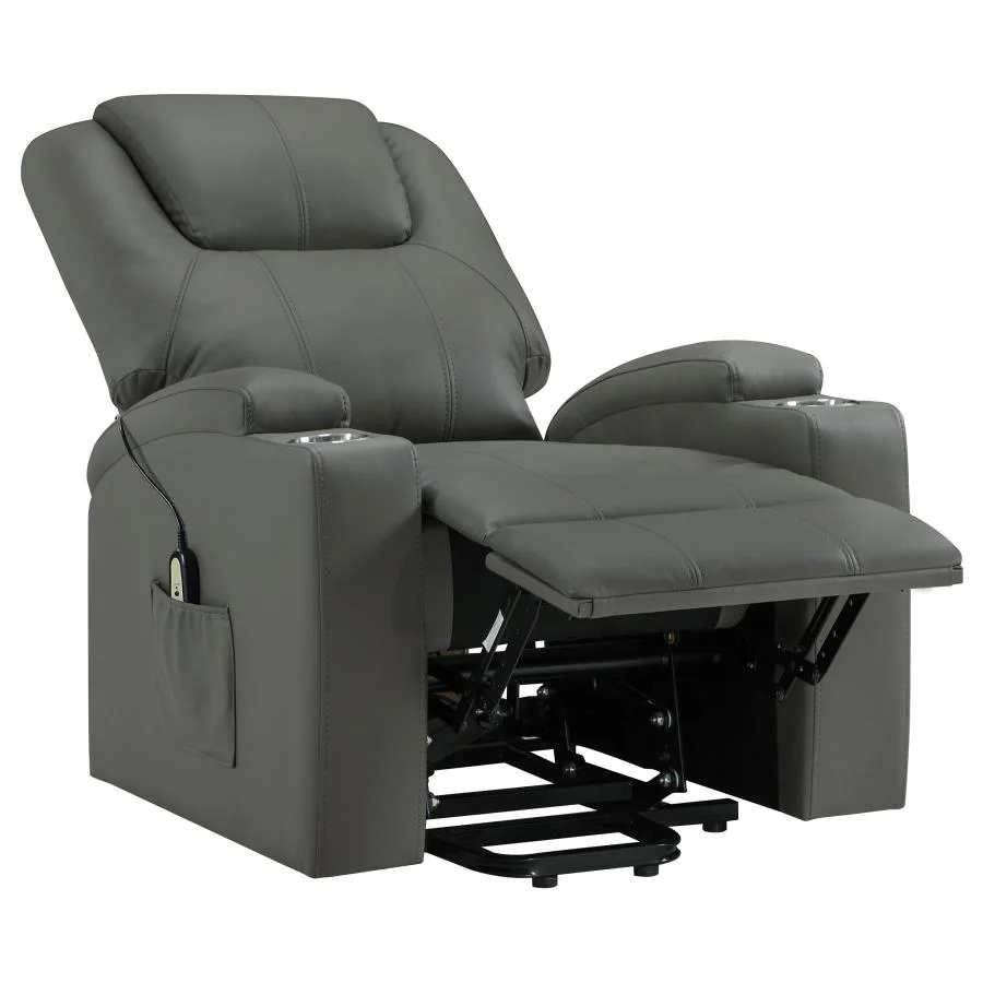 Armstrong - Upholstered Power Lift Massage Recliner - Image 30