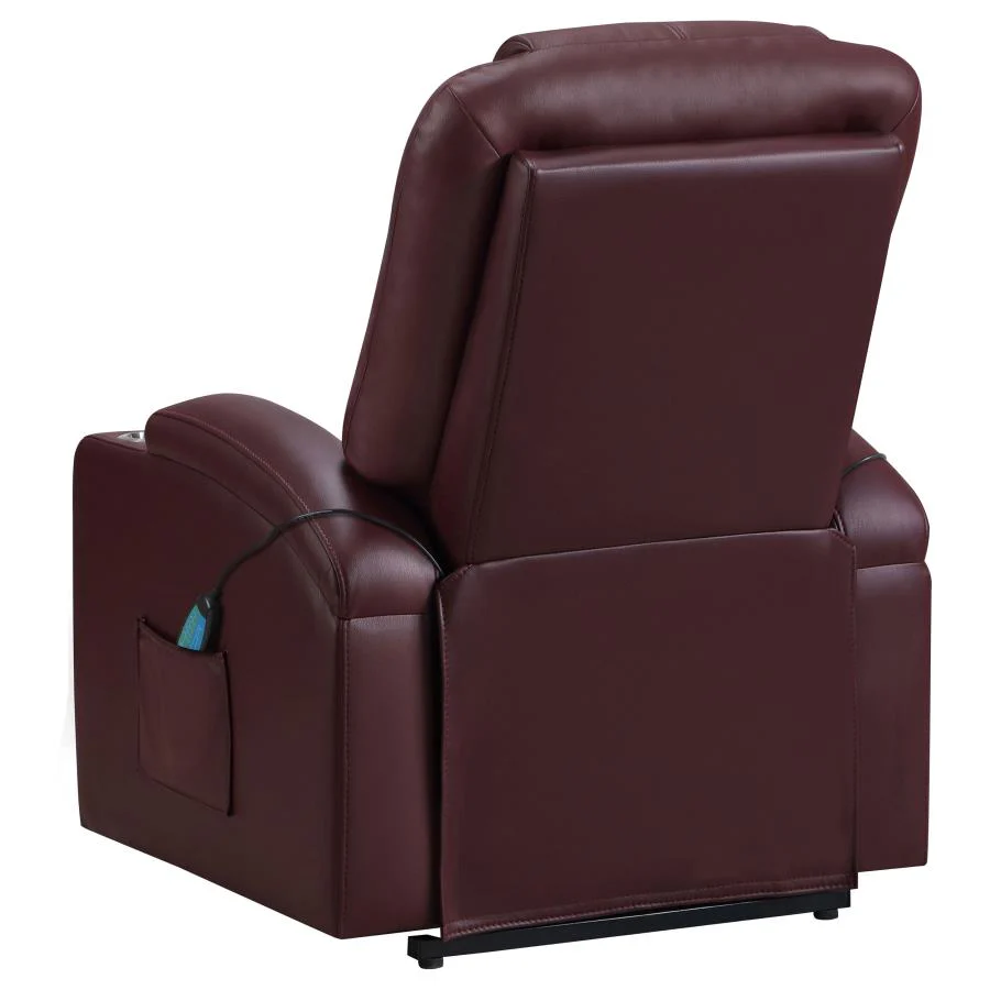 Armstrong - Upholstered Power Lift Massage Recliner - Image 44
