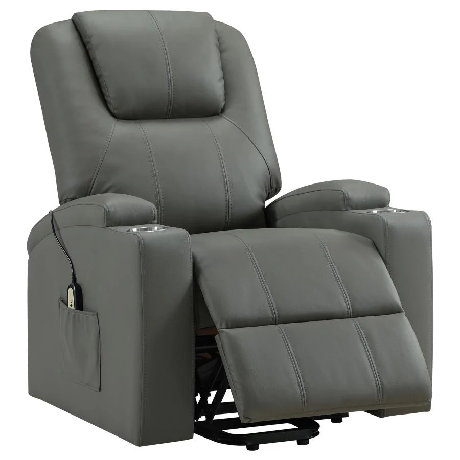 Armstrong - Upholstered Power Lift Massage Recliner - Image 5