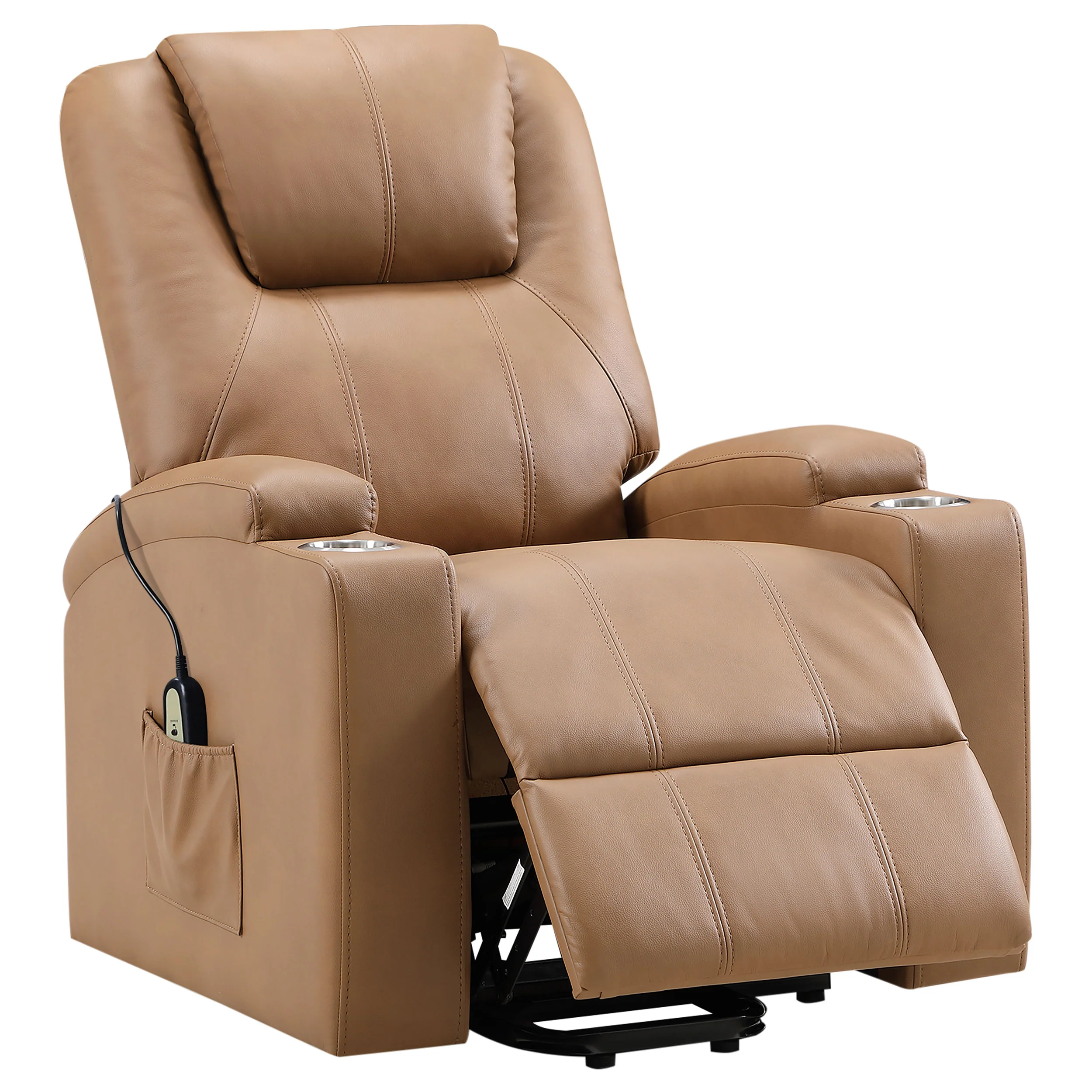 Armstrong - Upholstered Power Lift Massage Recliner - Image 77