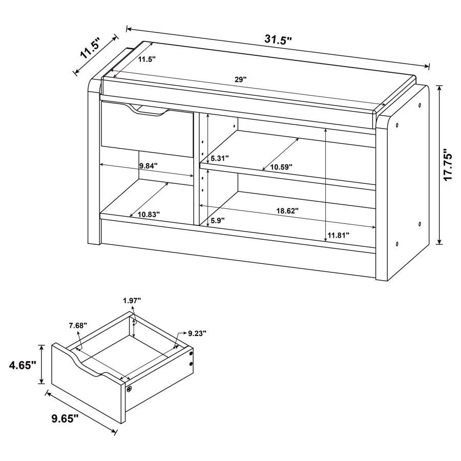 Arrington - Storage Bench - Image 24