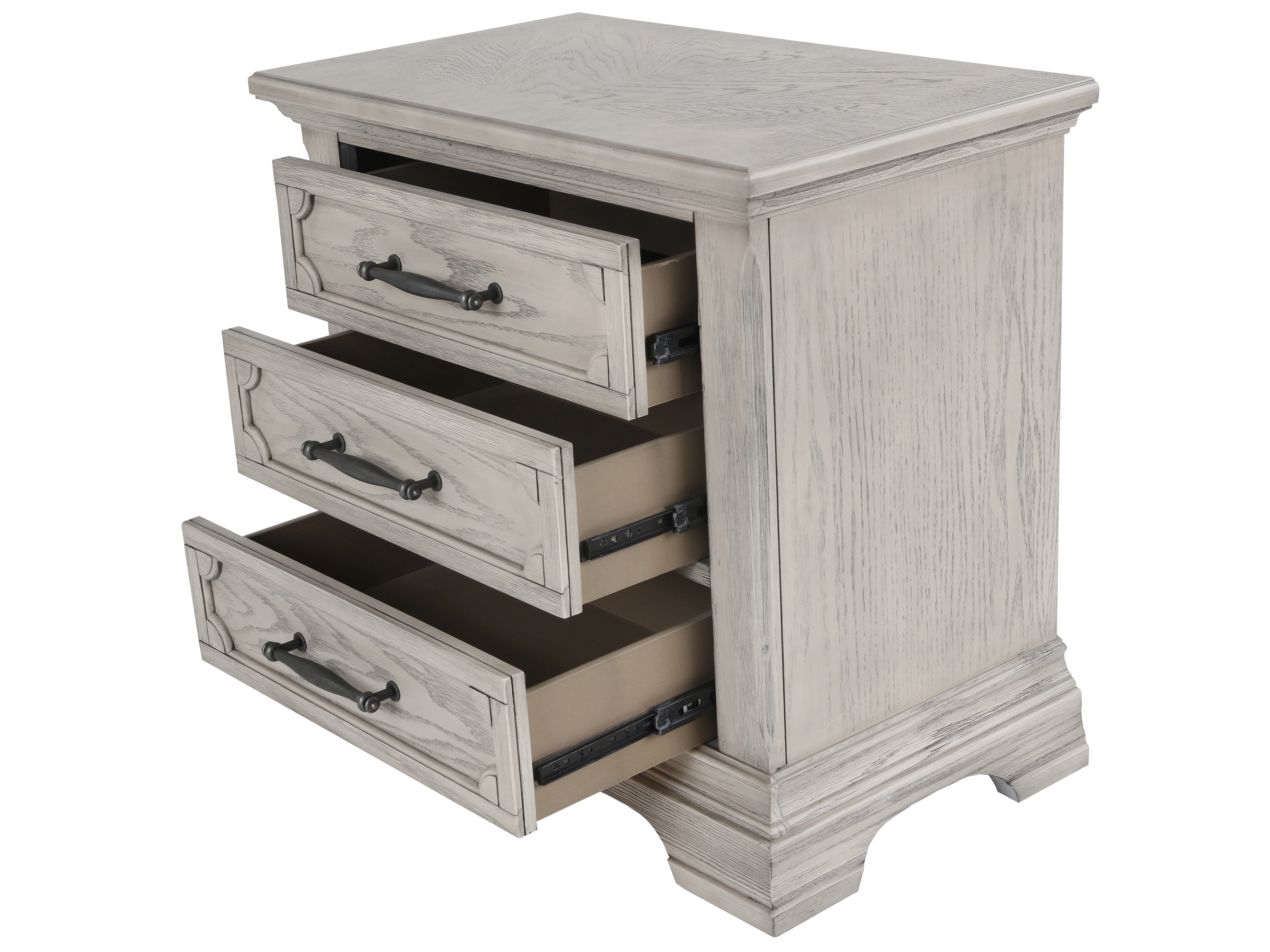Artesian 6-Piece Light Gray Storage Bedroom Set (Bed, Dresser, Mirror & Nightstand) - Image 12