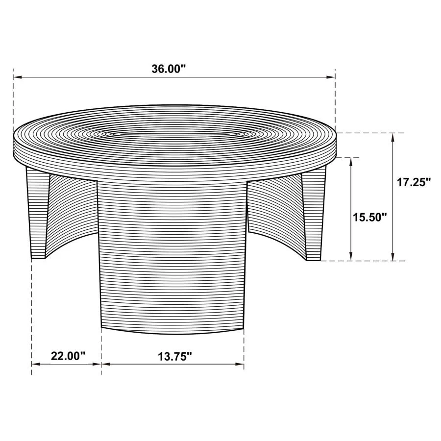 Artina - Woven Rattan Round Table - Image 11